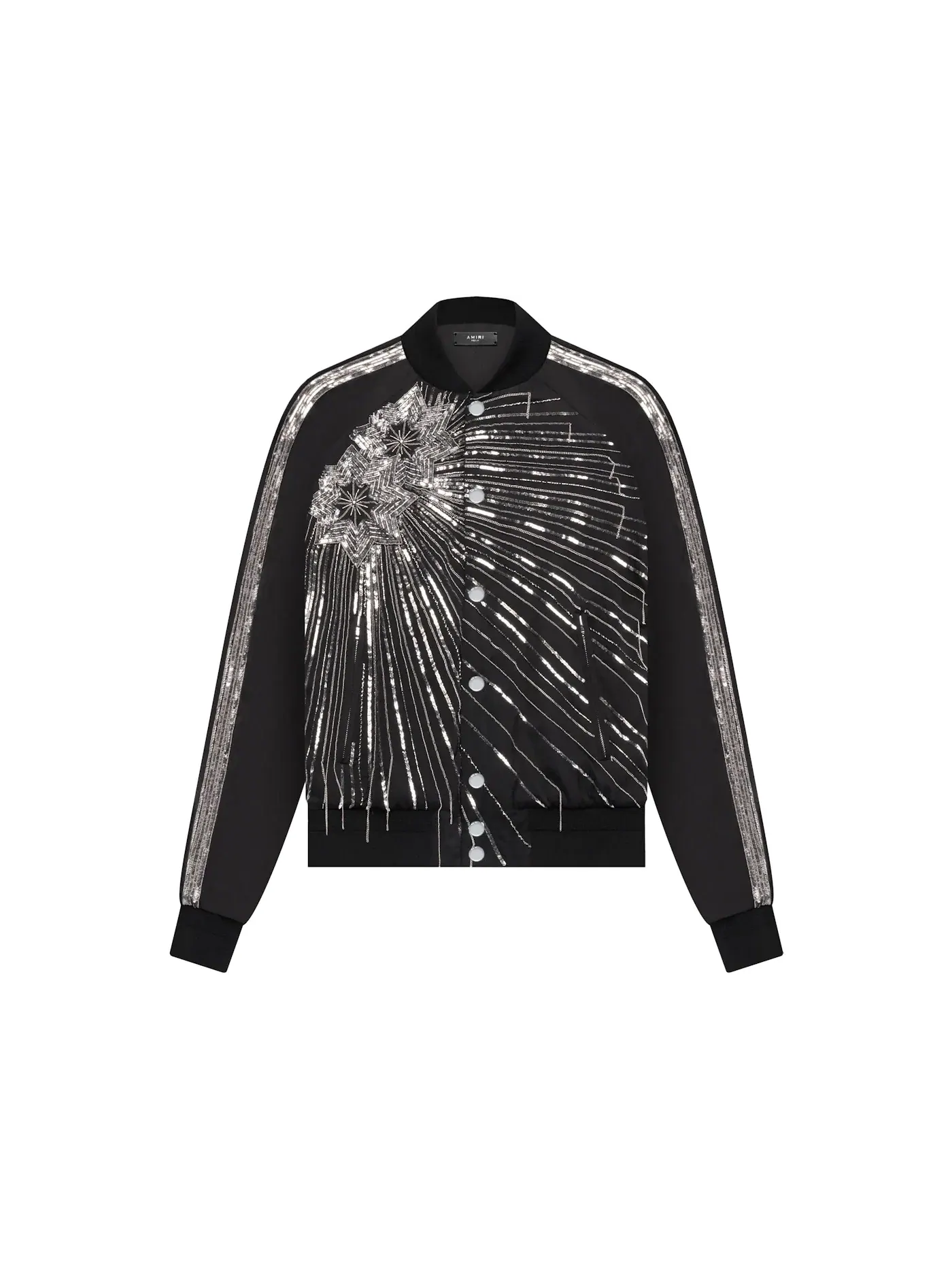 Мужская куртка-бомбер с принтом Beaded Star AMIRI — изображение 1 из 1, черный