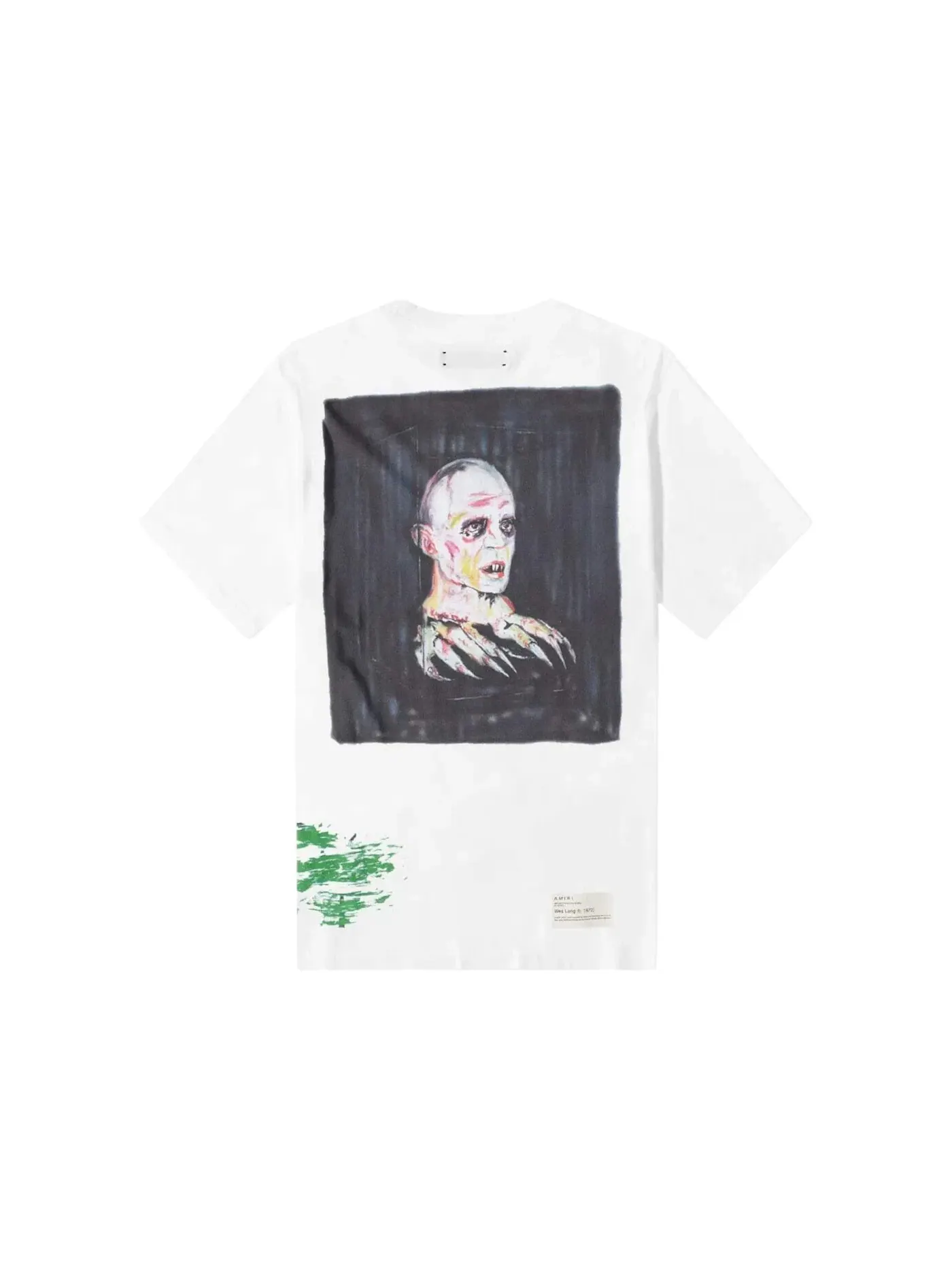 Мужская футболка с принтом AMIRI Tee — изображение 2 из 2, белый