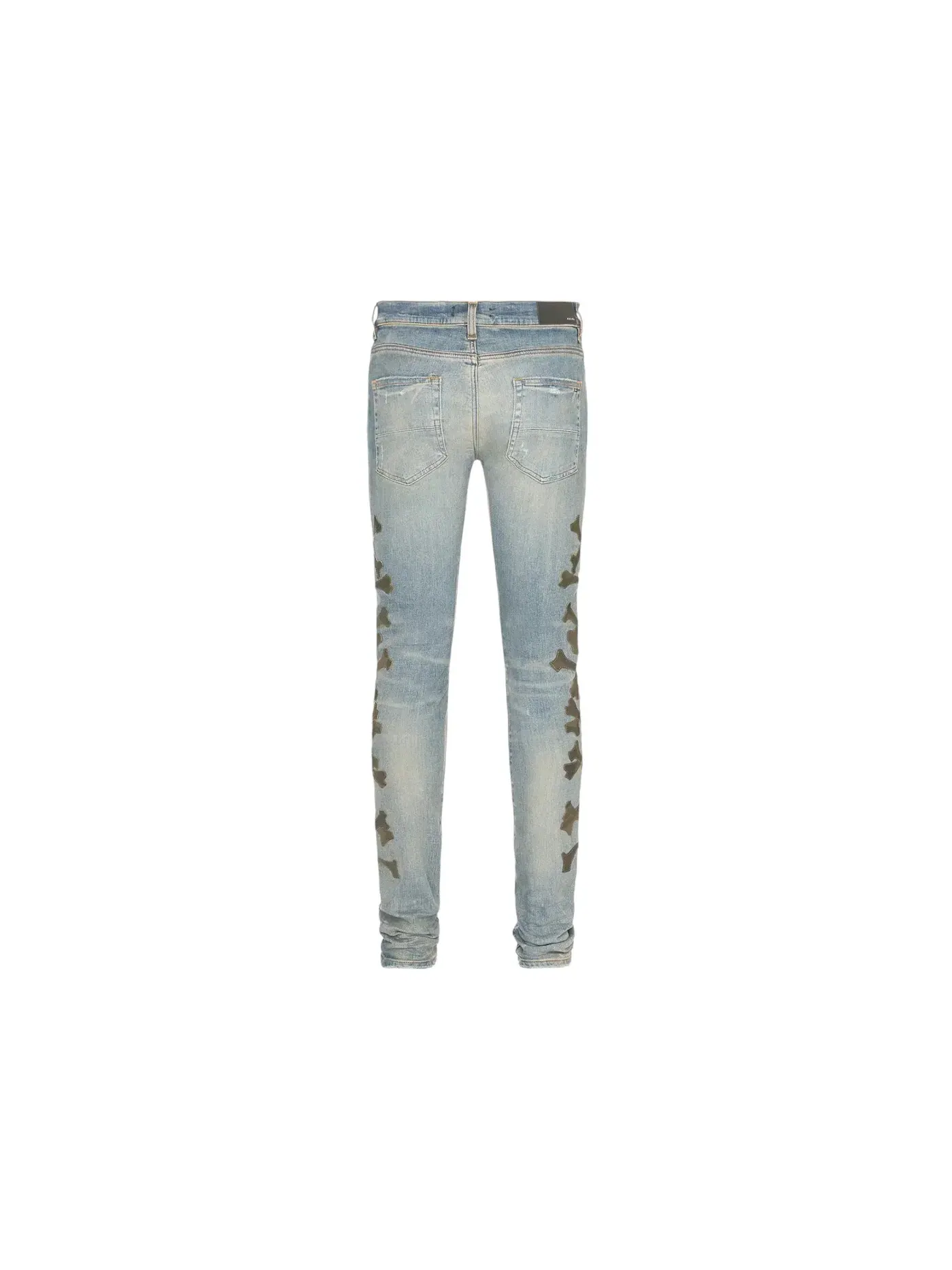 Мужские джинсы с принтом Camo Bones AMIRI — изображение 2 из 3, индиго