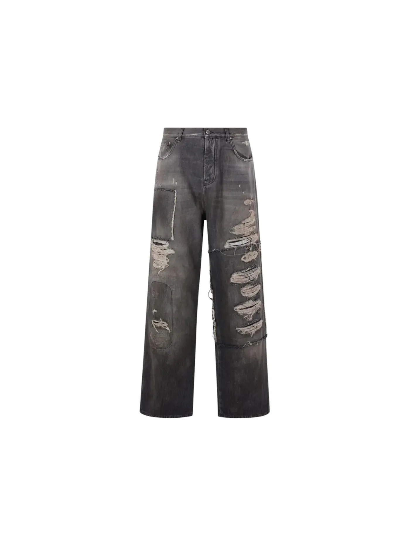 Мужские джинсы с отделкой плотника Carpenter Repaired Baggy Jean AMIRI — изображение 1 из 1, черный