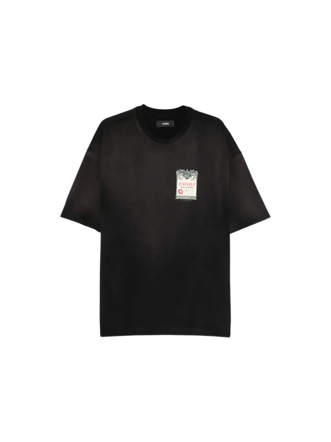 Мужская футболка с принтом AMIRI T-shirt — изображение 1 из 1, черный