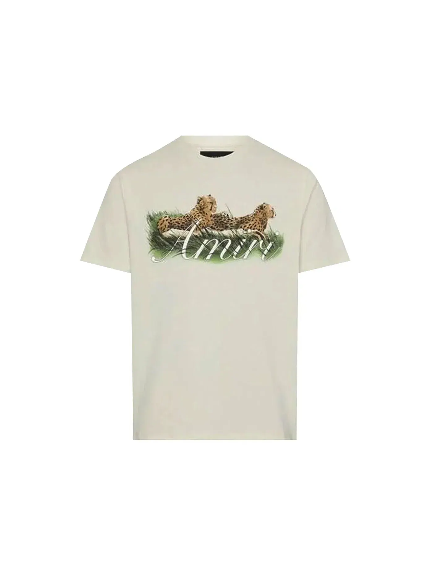 Мужская футболка с принтом Cheetah Logo Tee AMIRI — изображение 1 из 1, белый
