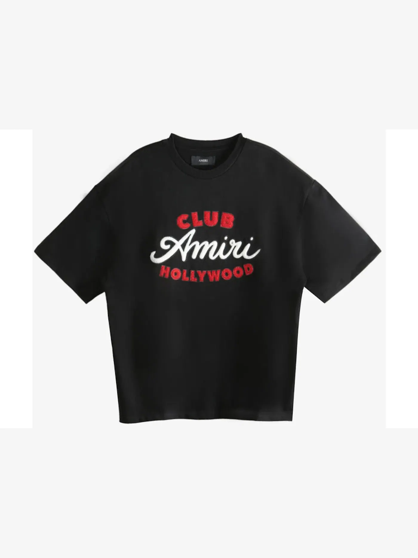 Мужская футболка с принтом AMIRI Club AMIRI Oversized T-shirt — изображение 1 из 1, черный