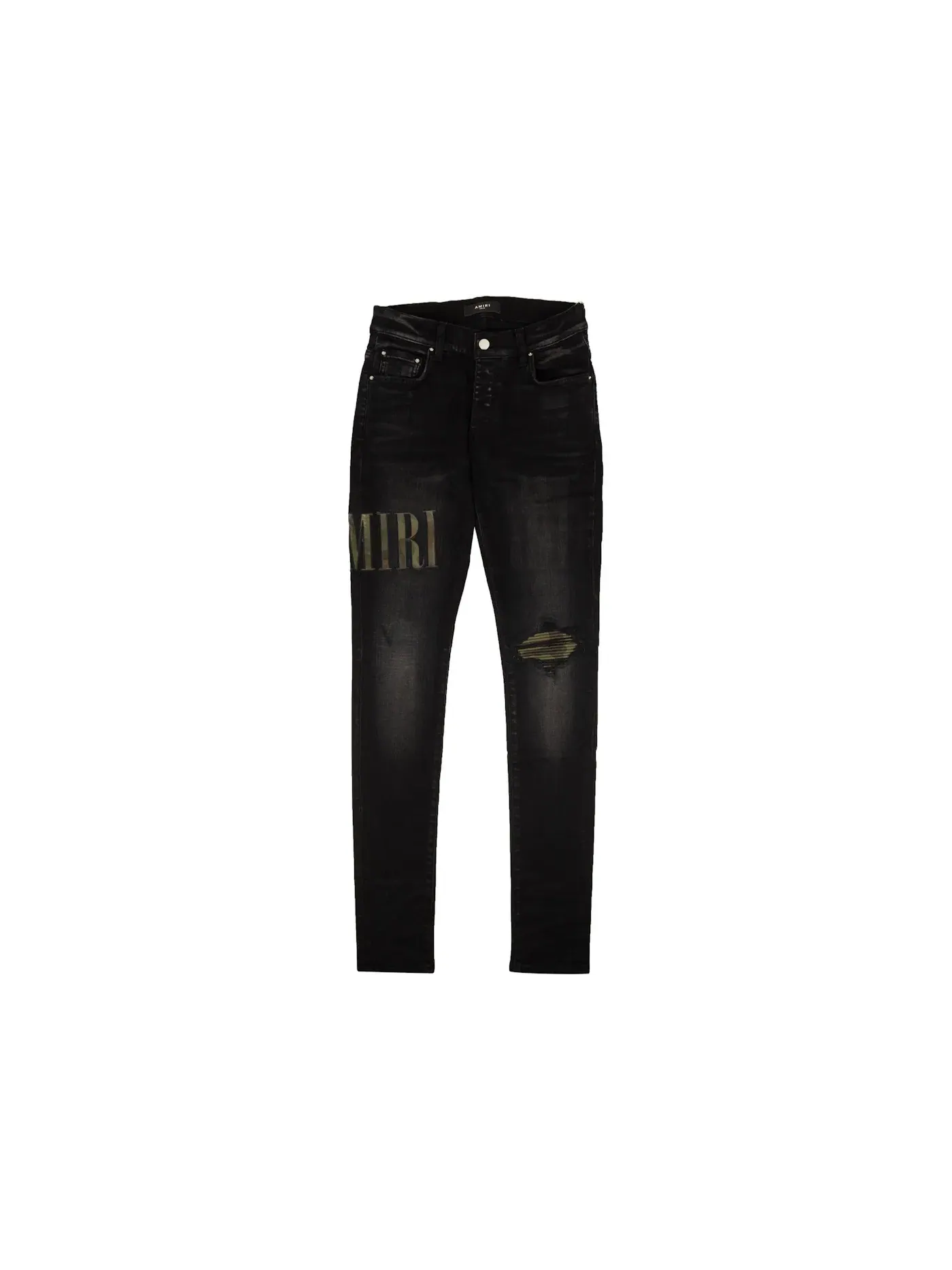 Мужские джинсы с аппликацией Jeans AMIRI — изображение 1 из 2, черный