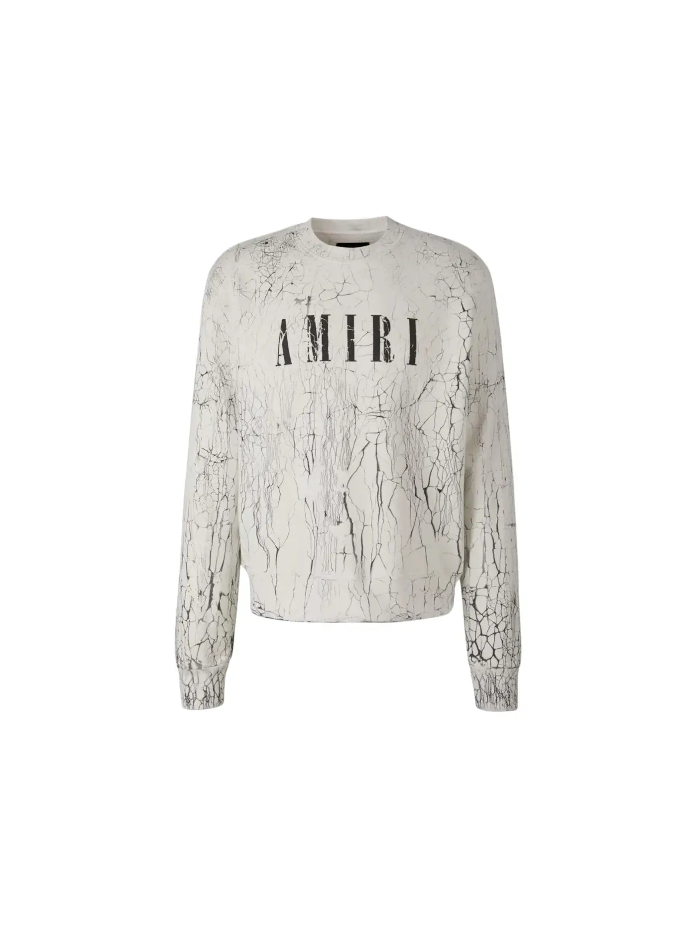 Мужской свитшот с принтом AMIRI Core Logo Cracked Dry — изображение 1 из 1, белый
