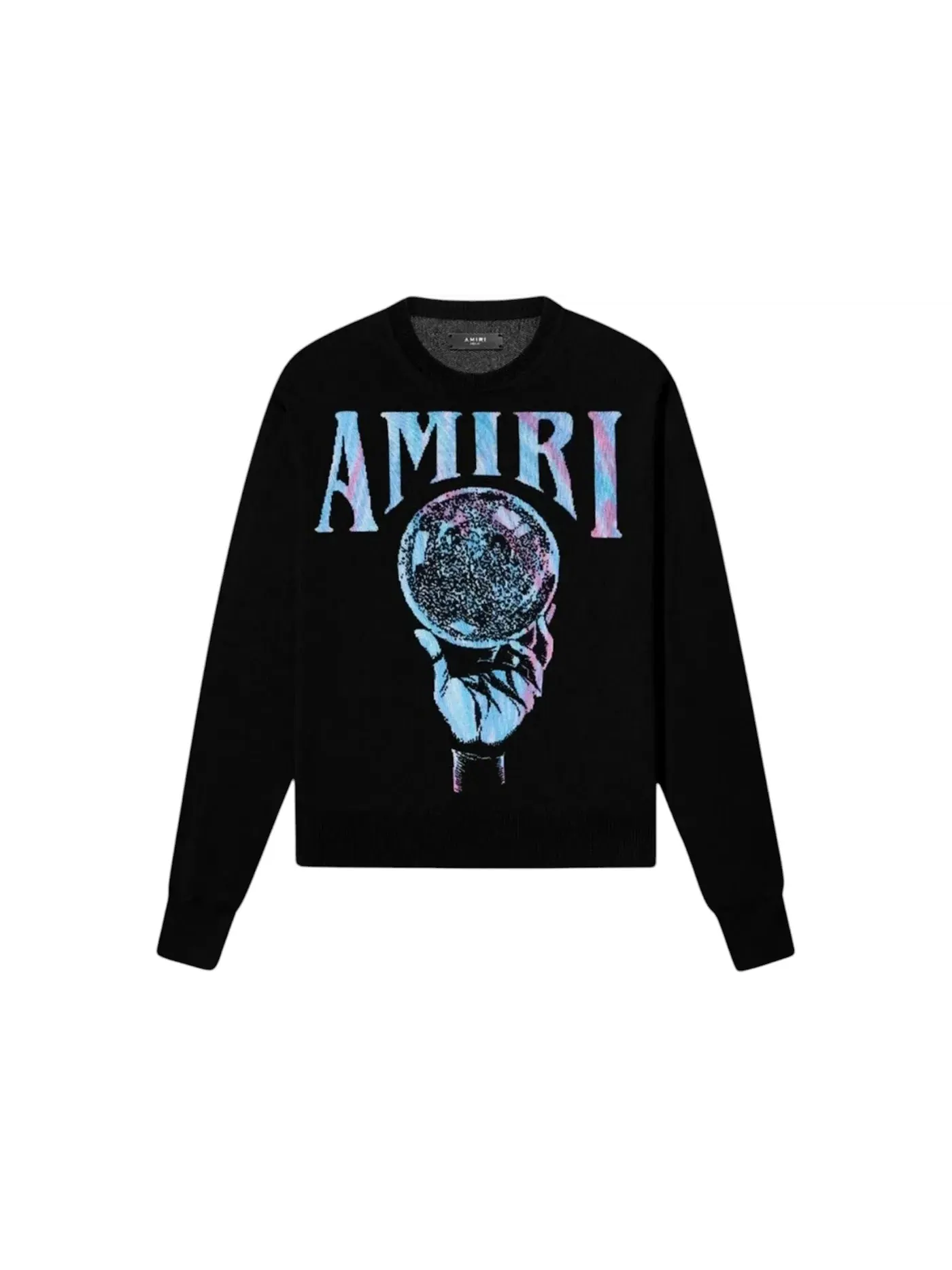 Мужской свитшот с принтом Crystal Ball Design AMIRI — изображение 1 из 1, черный