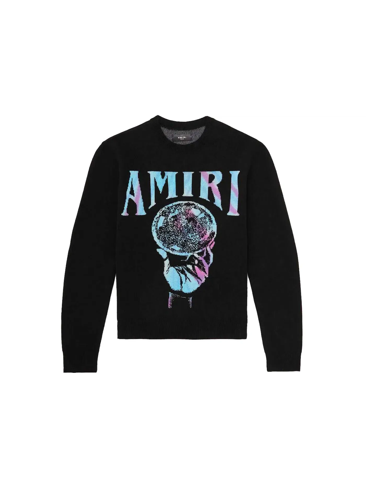 Мужской джемпер с принтом Crystal Ball Logo AMIRI — изображение 1 из 1, черный