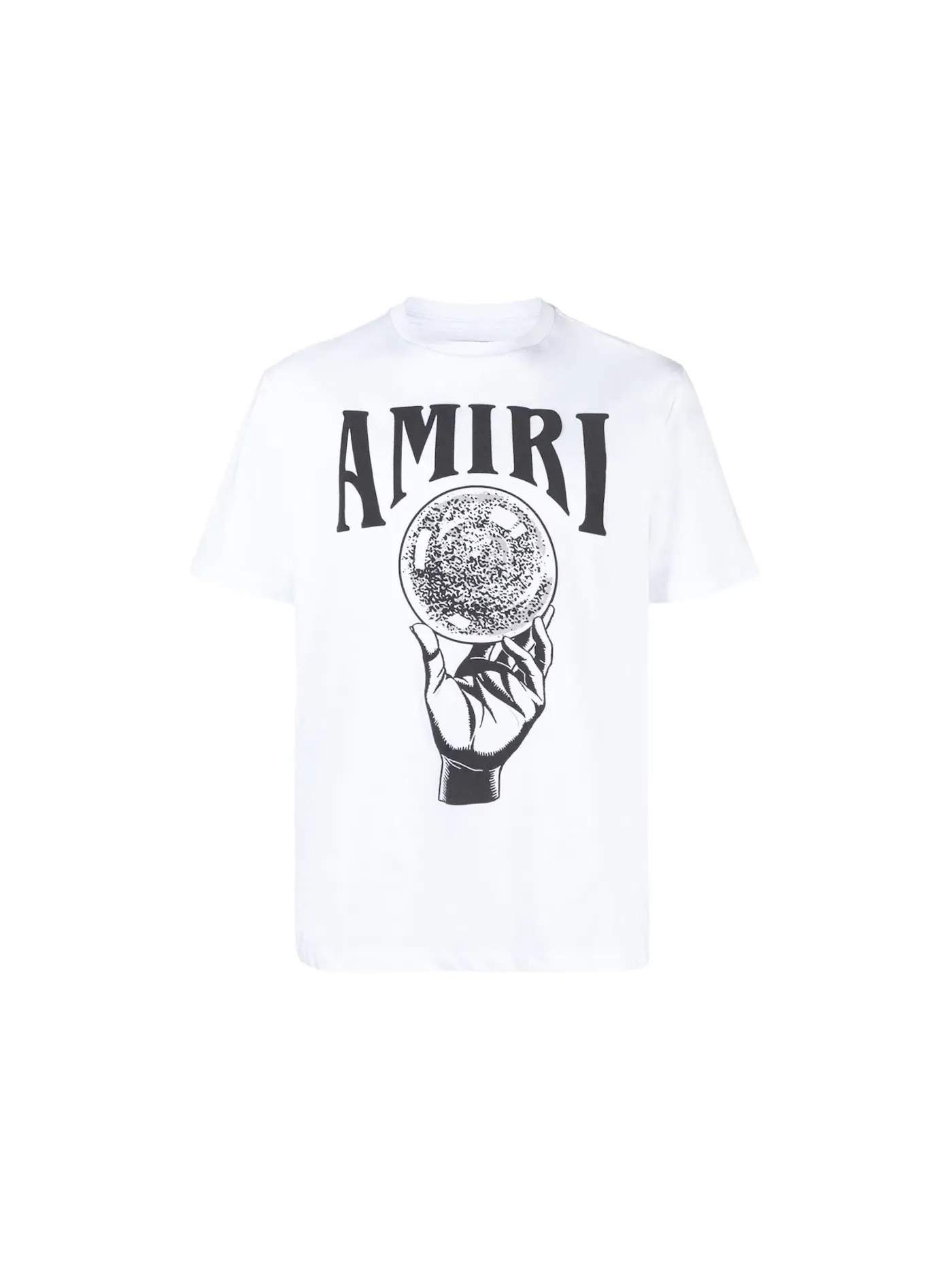 Мужская футболка с принтом Crystal Ball AMIRI — изображение 1 из 1, белый