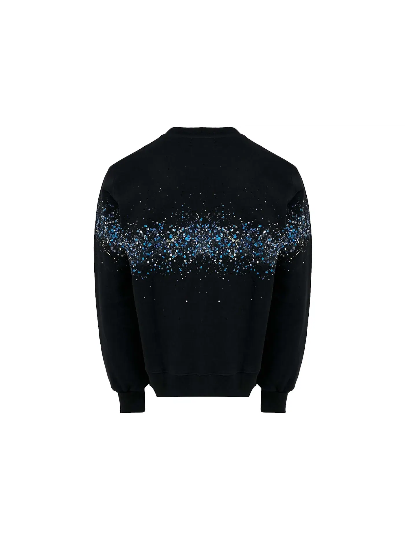 Мужской свитшот с принтом Crystal Splash Logo AMIRI — изображение 3 из 3, черный/синий