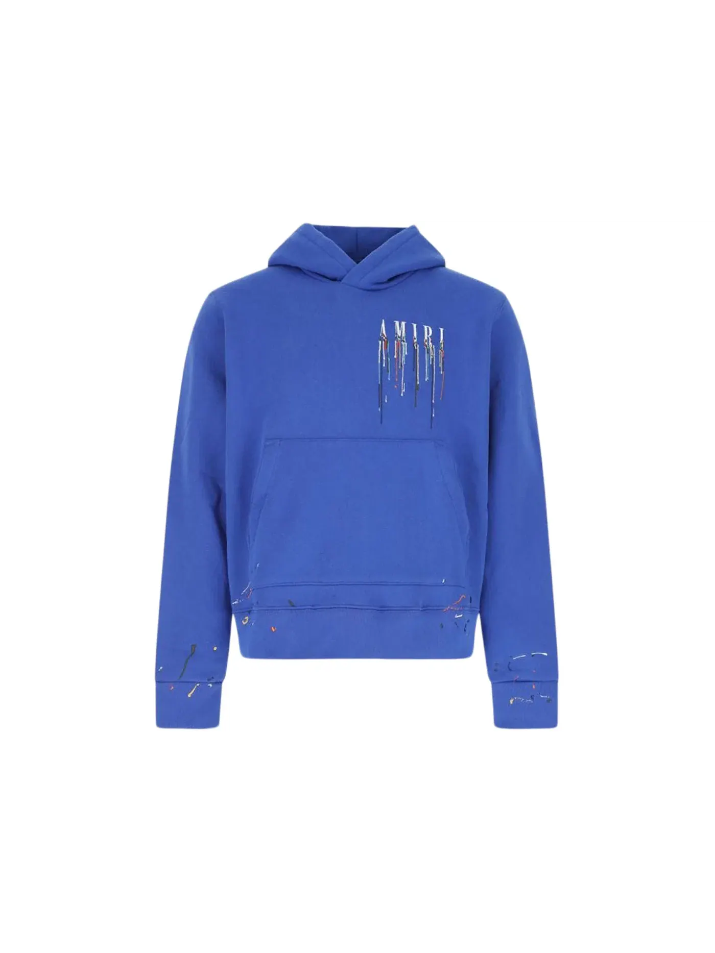 Мужской худи с принтом AMIRI Embroidered Paint Drip Core Logo — изображение 1 из 2, синий
