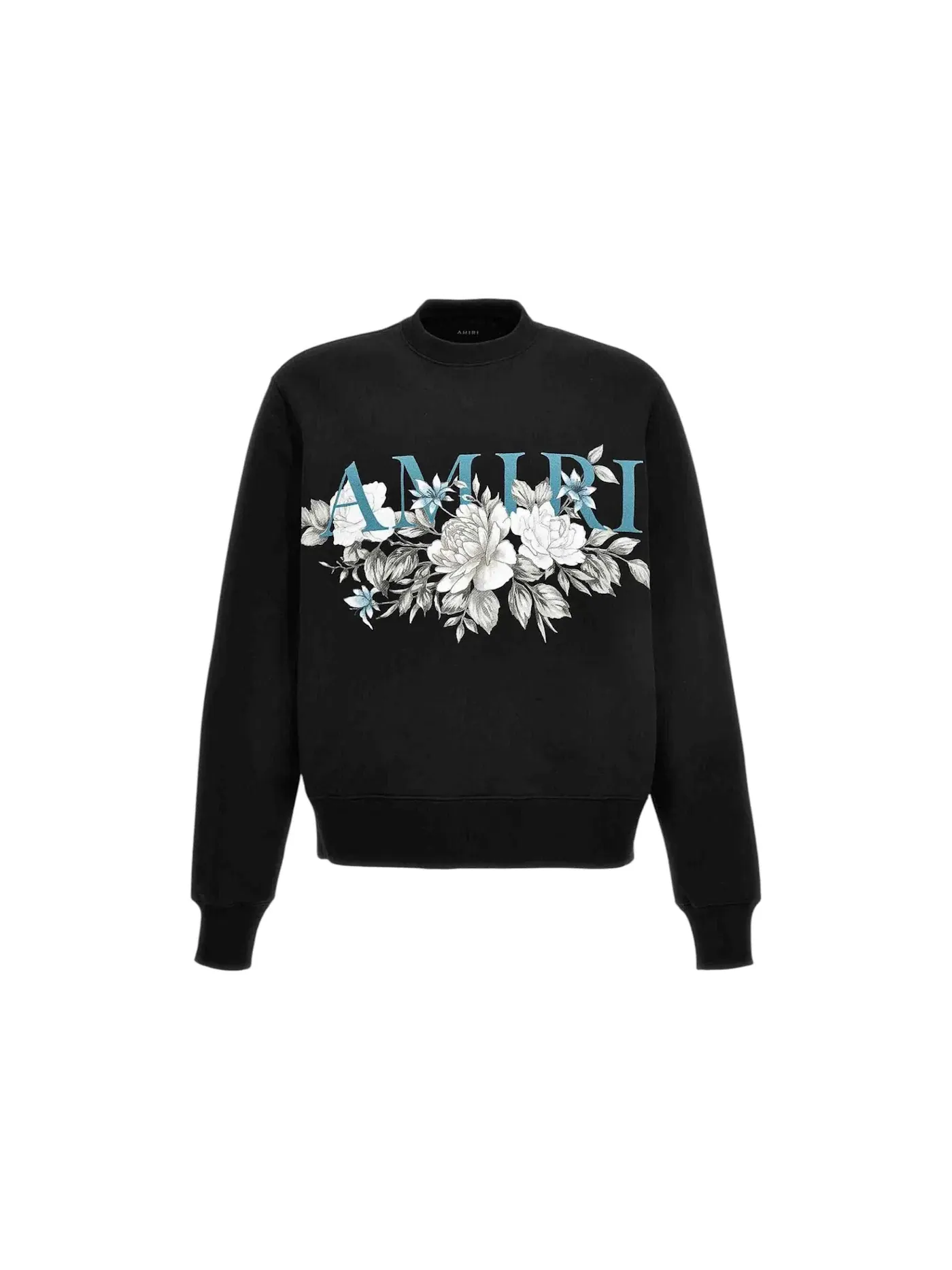 Мужской свитшот с принтом AMIRI Crew — изображение 1 из 1, черный