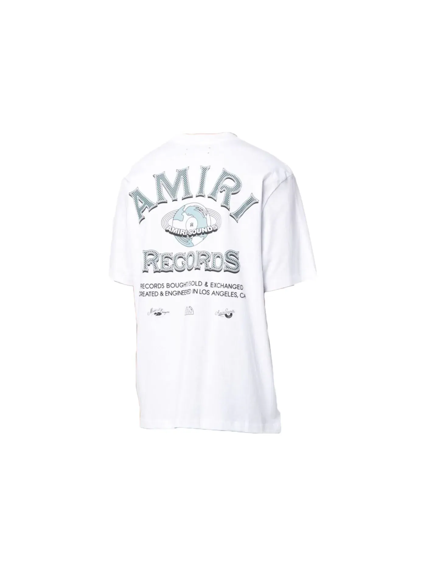 Мужская футболка с принтом AMIRI Tee — изображение 2 из 2, белый