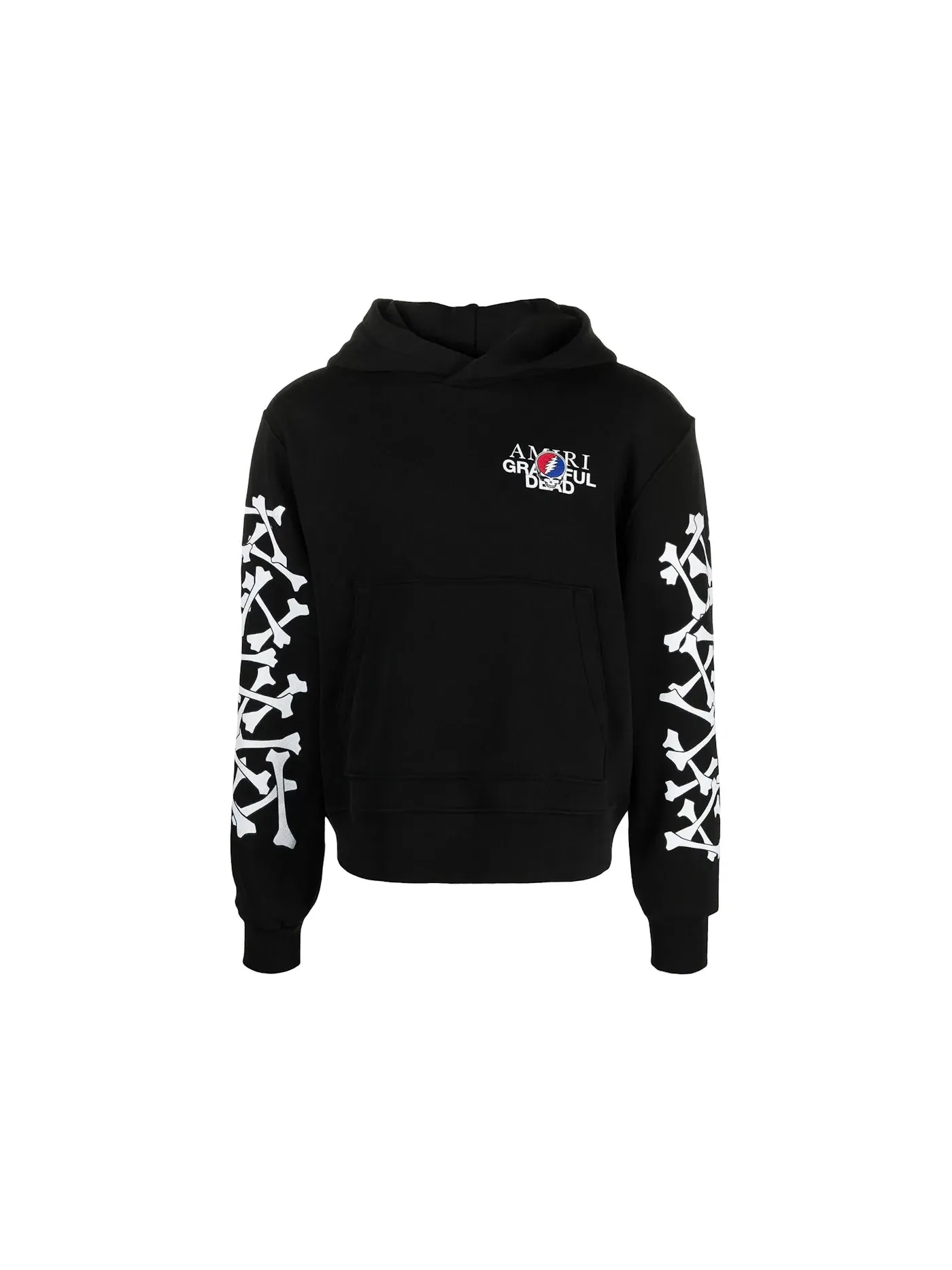 Мужской худи с принтом Grateful Dead Bones AMIRI — изображение 1 из 1, черный