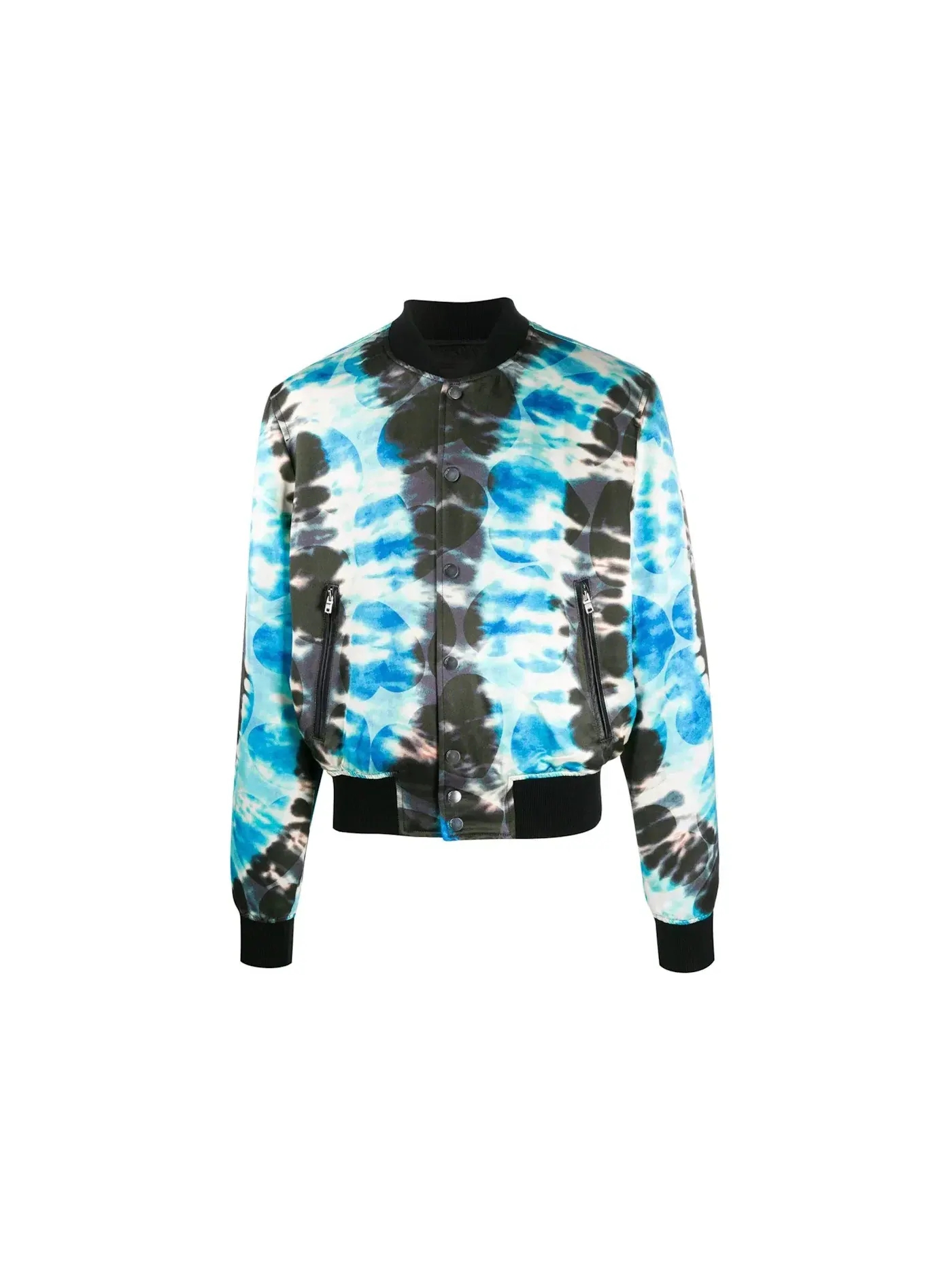 Мужская куртка-бомбер с принтом Hearts Tie Dye AMIRI — изображение 1 из 1, синий
