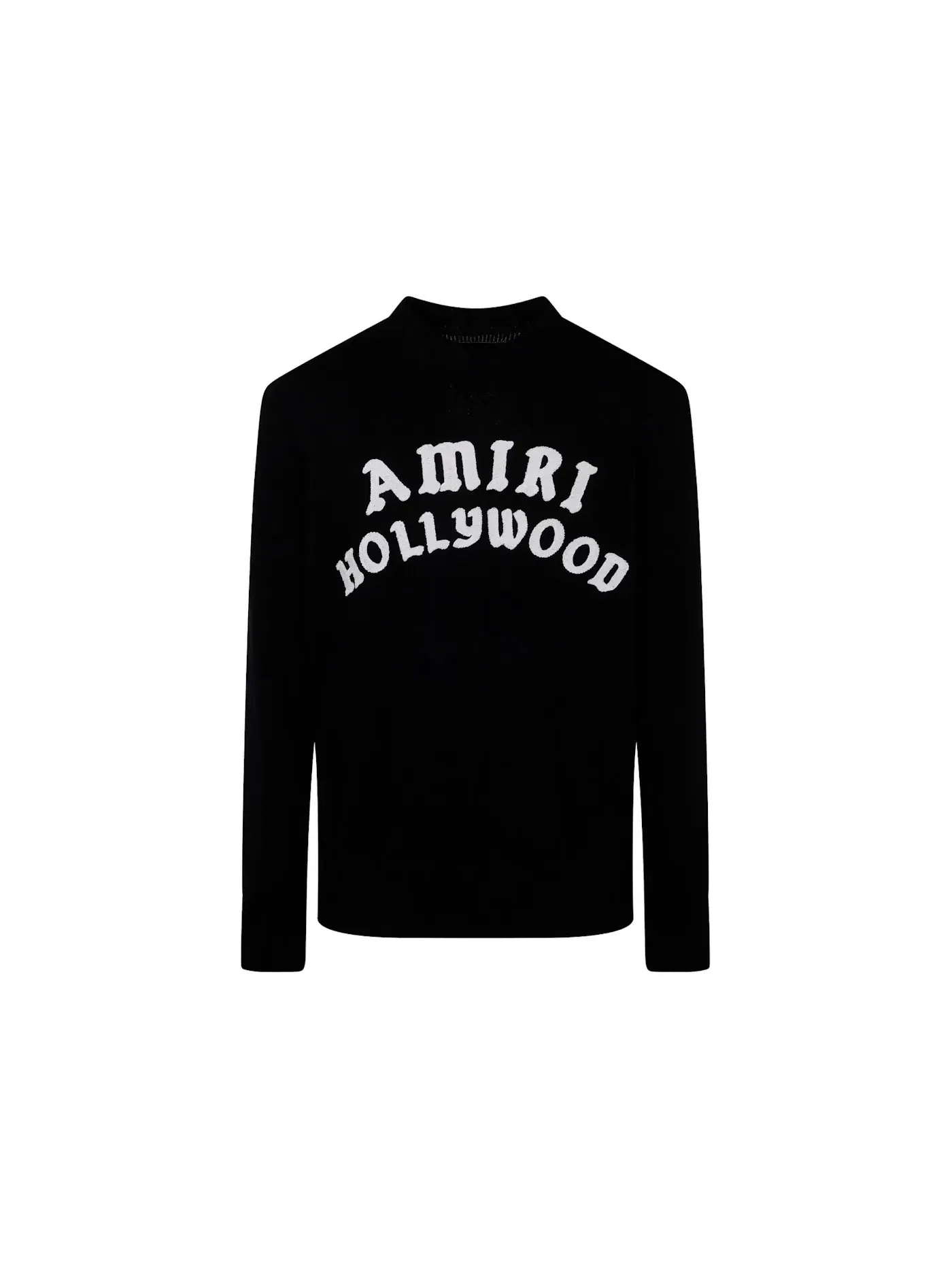 Мужской свитер из трикотажа AMIRI Crewneck — изображение 1 из 1, черный