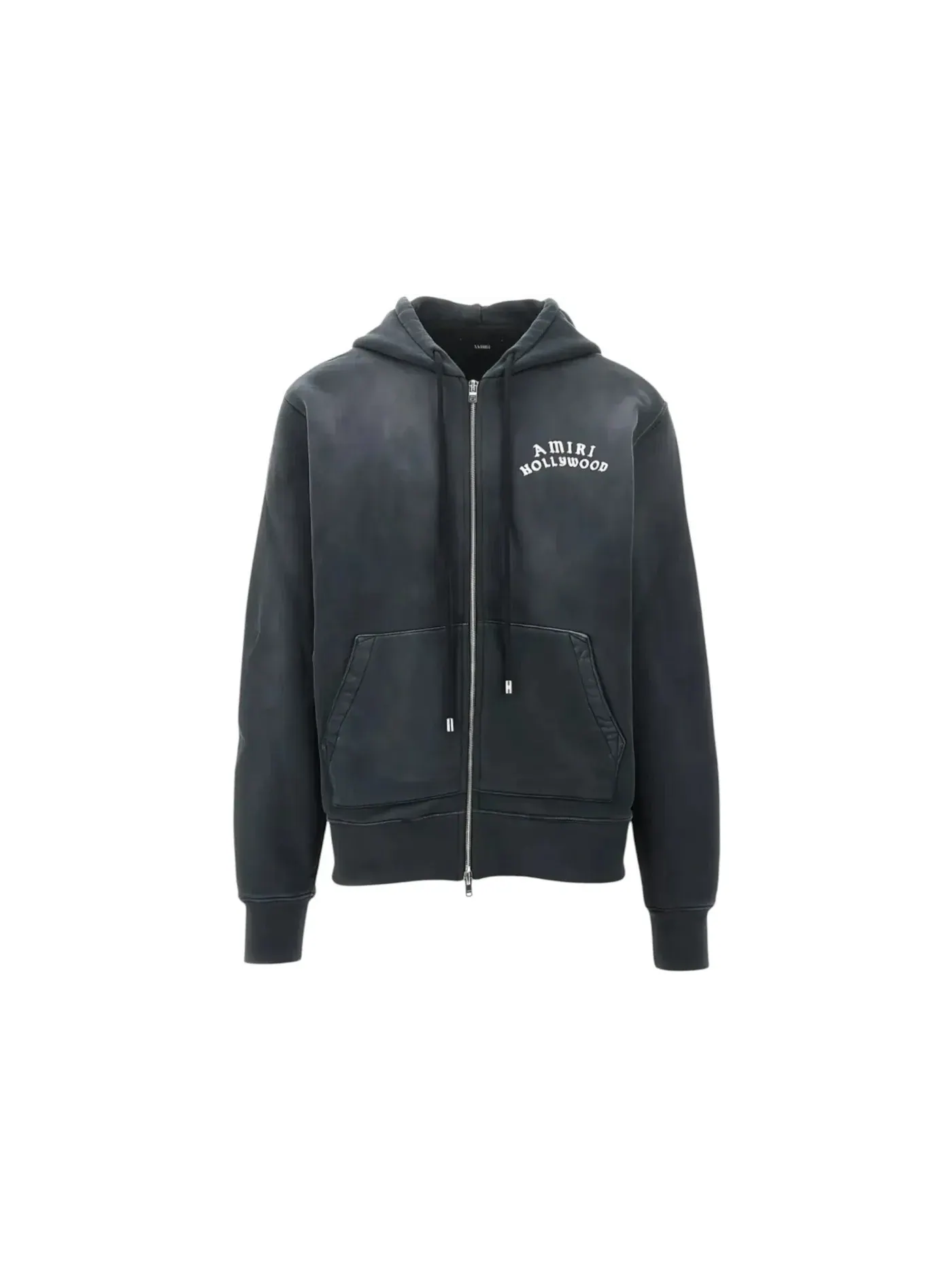 Мужская худи AMIRI Hollywood Zip Hoodie — изображение 1 из 1, черный