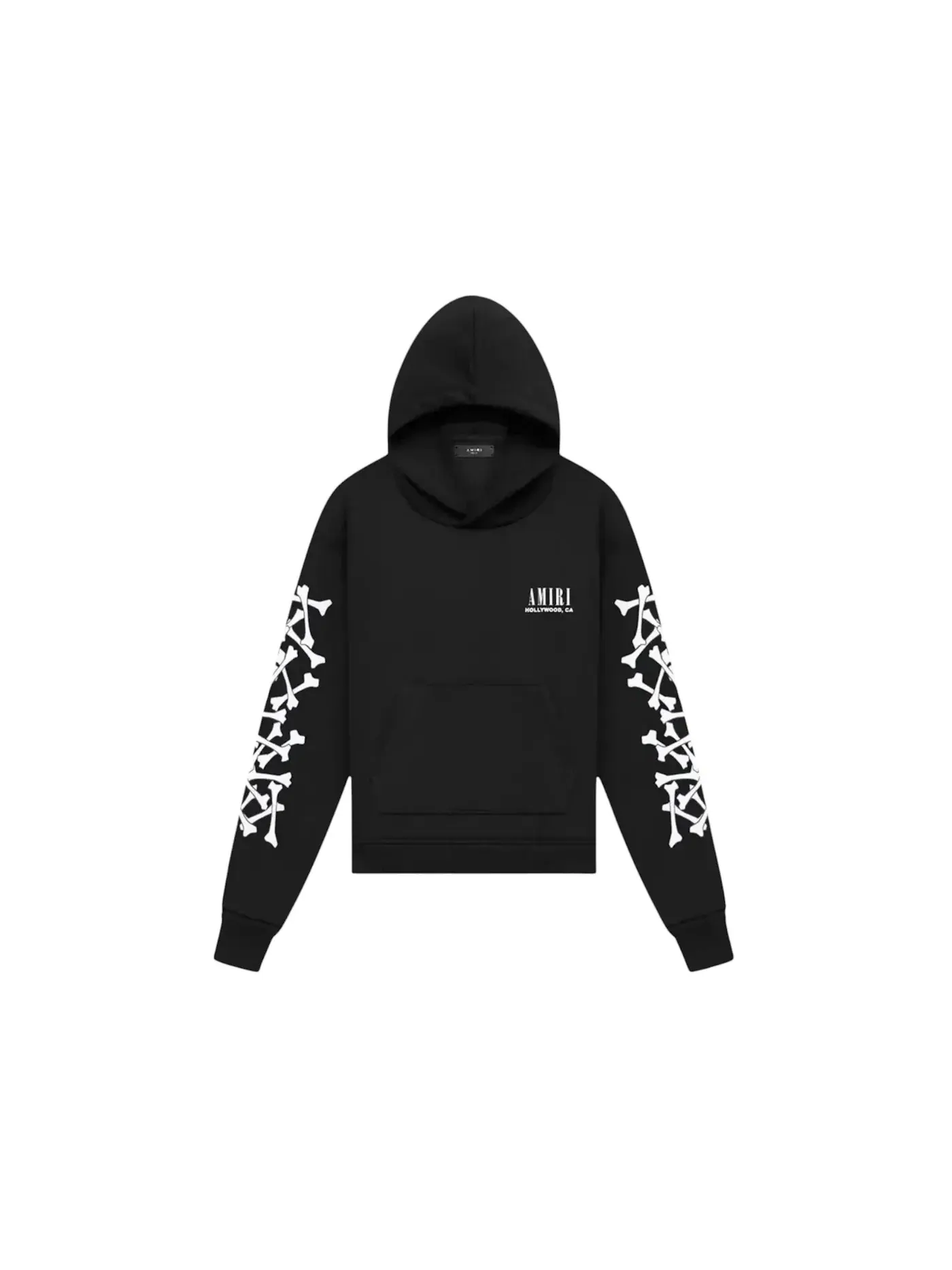 Детский худи с принтом Bones AMIRI — изображение 1 из 2, черный
