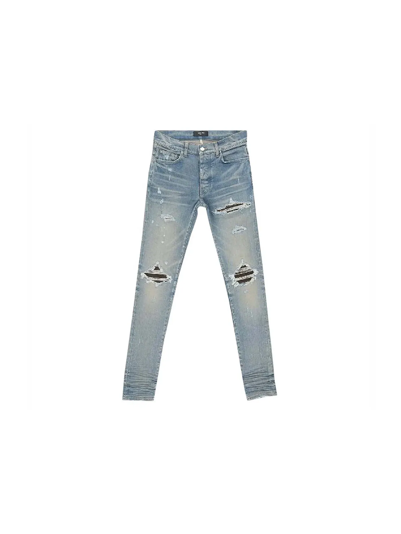 Мужские джинсы с принтом AMIRI Jeans — изображение 1 из 1, индиго