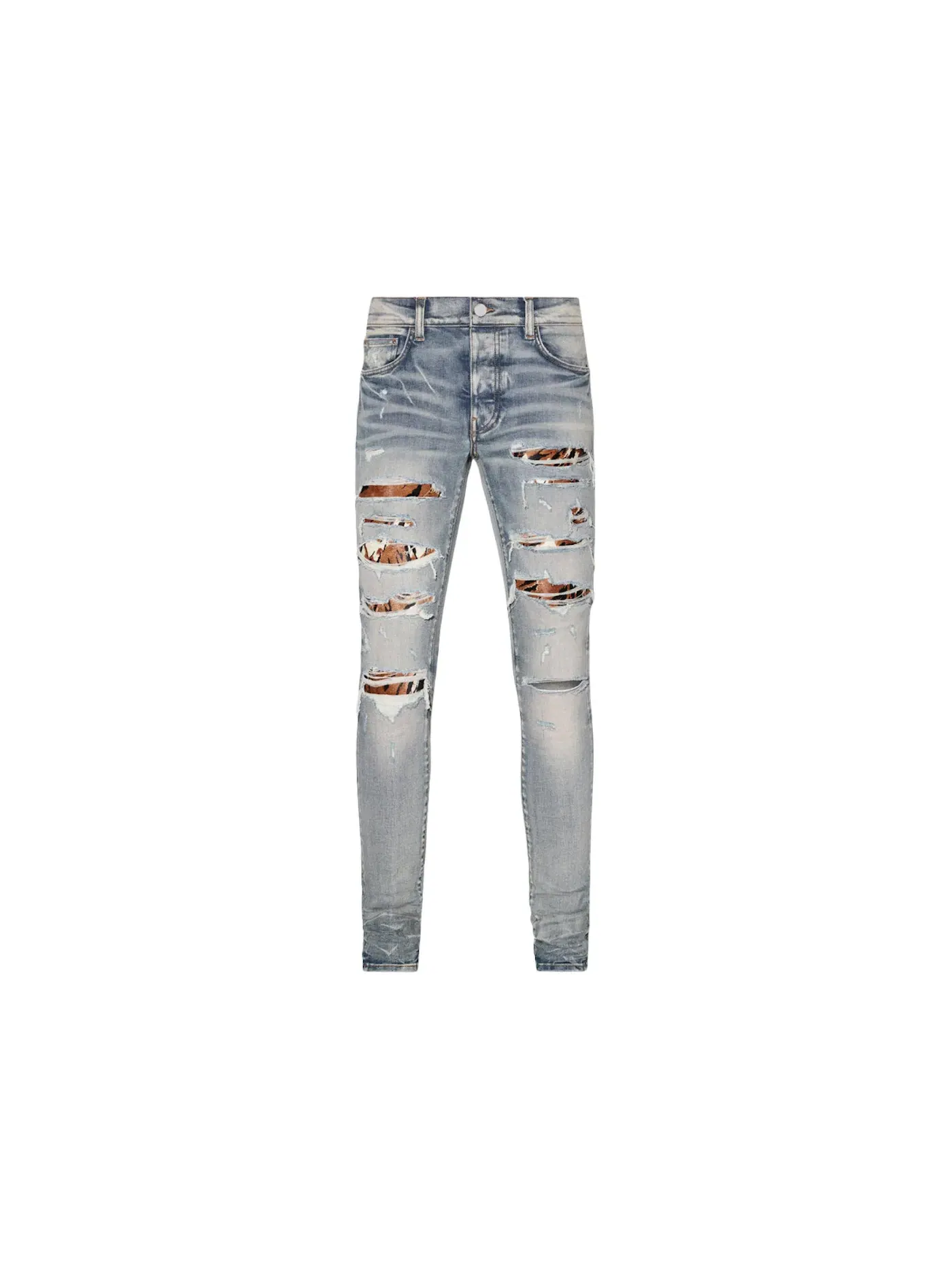 Мужские джинсы с принтом AMIRI Jeans — изображение 1 из 1, индиго