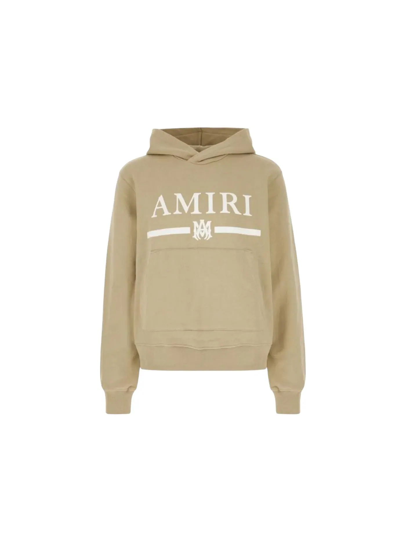Мужской худи с принтом MA Bar Logo AMIRI — изображение 1 из 2, бежевый