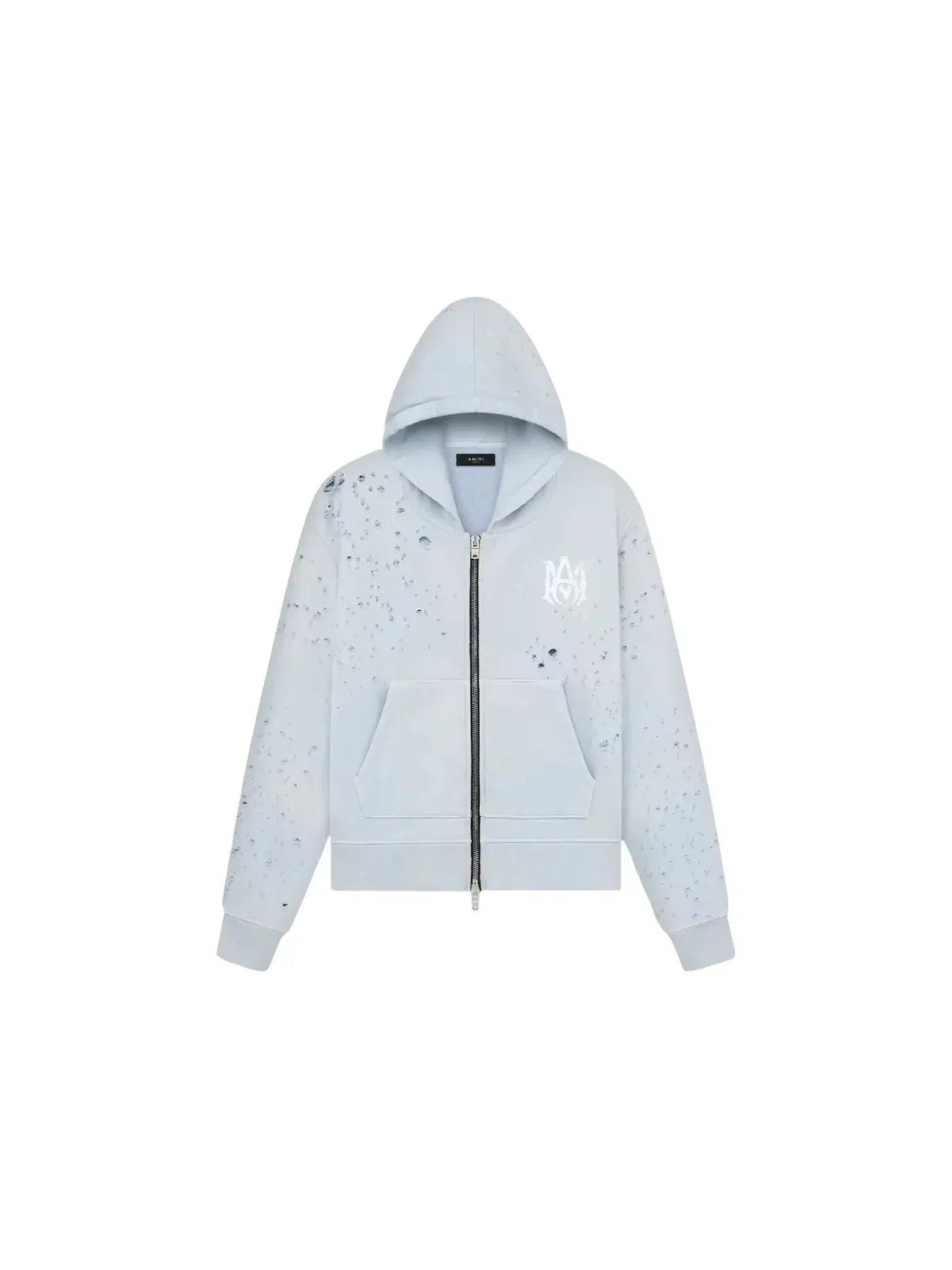Мужской худи с принтом AMIRI MA Washed Shotgun Hoodie — изображение 1 из 1, серый