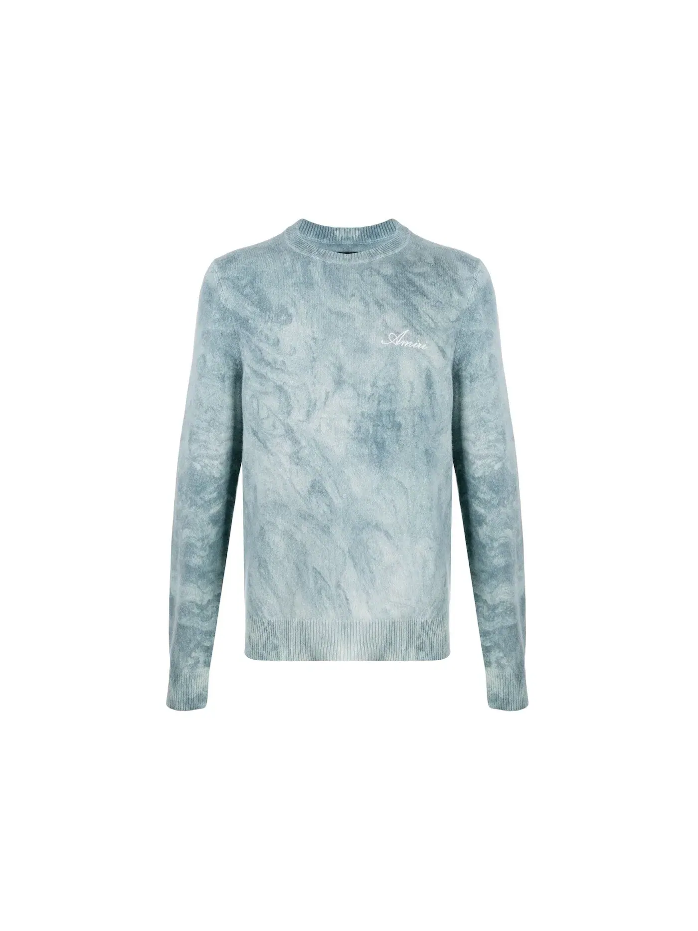 Мужской свитер с эффектом мрамора Sweater AMIRI — изображение 1 из 1, синий