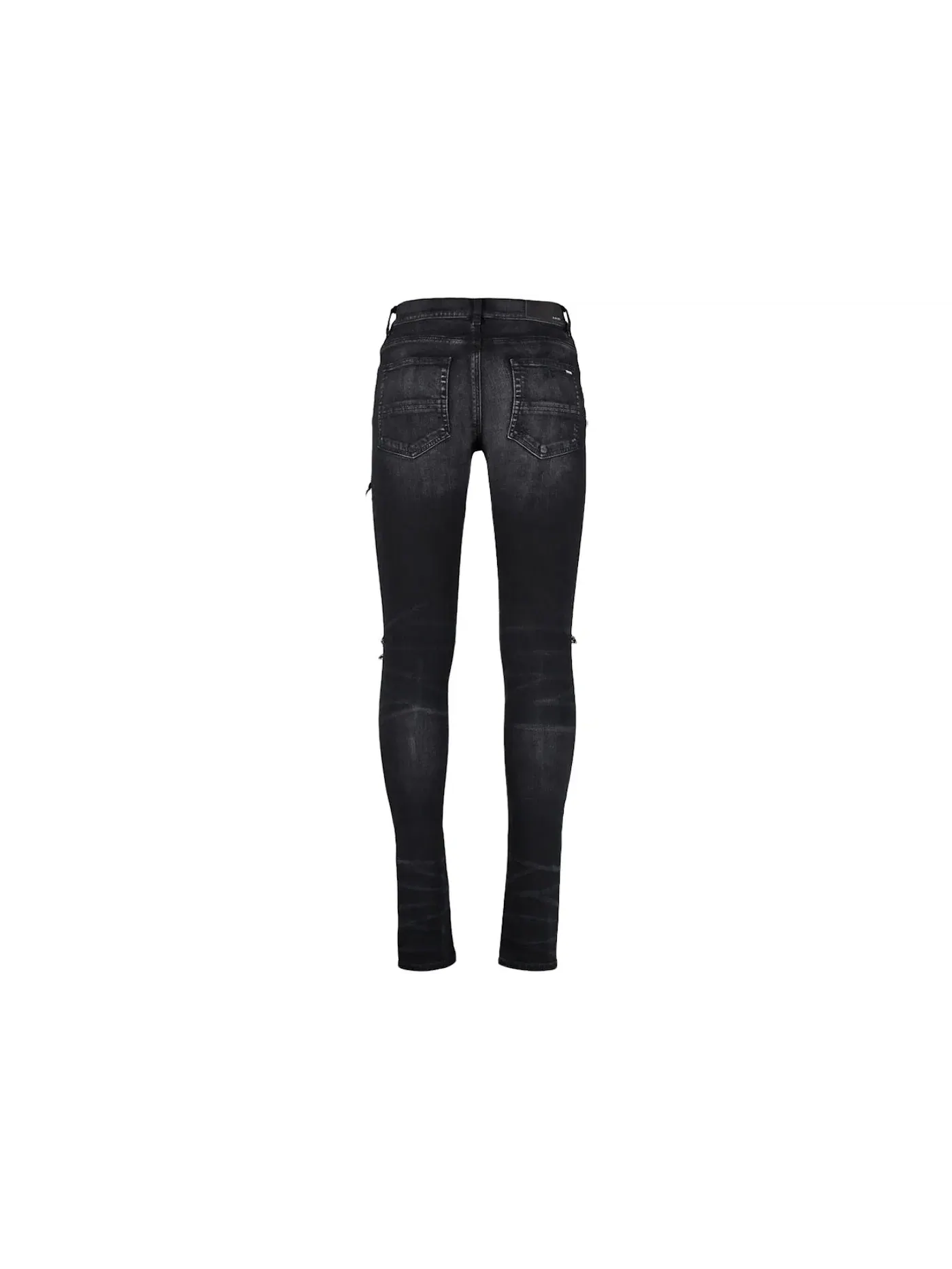 Мужские джинсы skinny fit с принтом MX1 Bandana Destroyed AMIRI — изображение 2 из 2, черный/коричневый