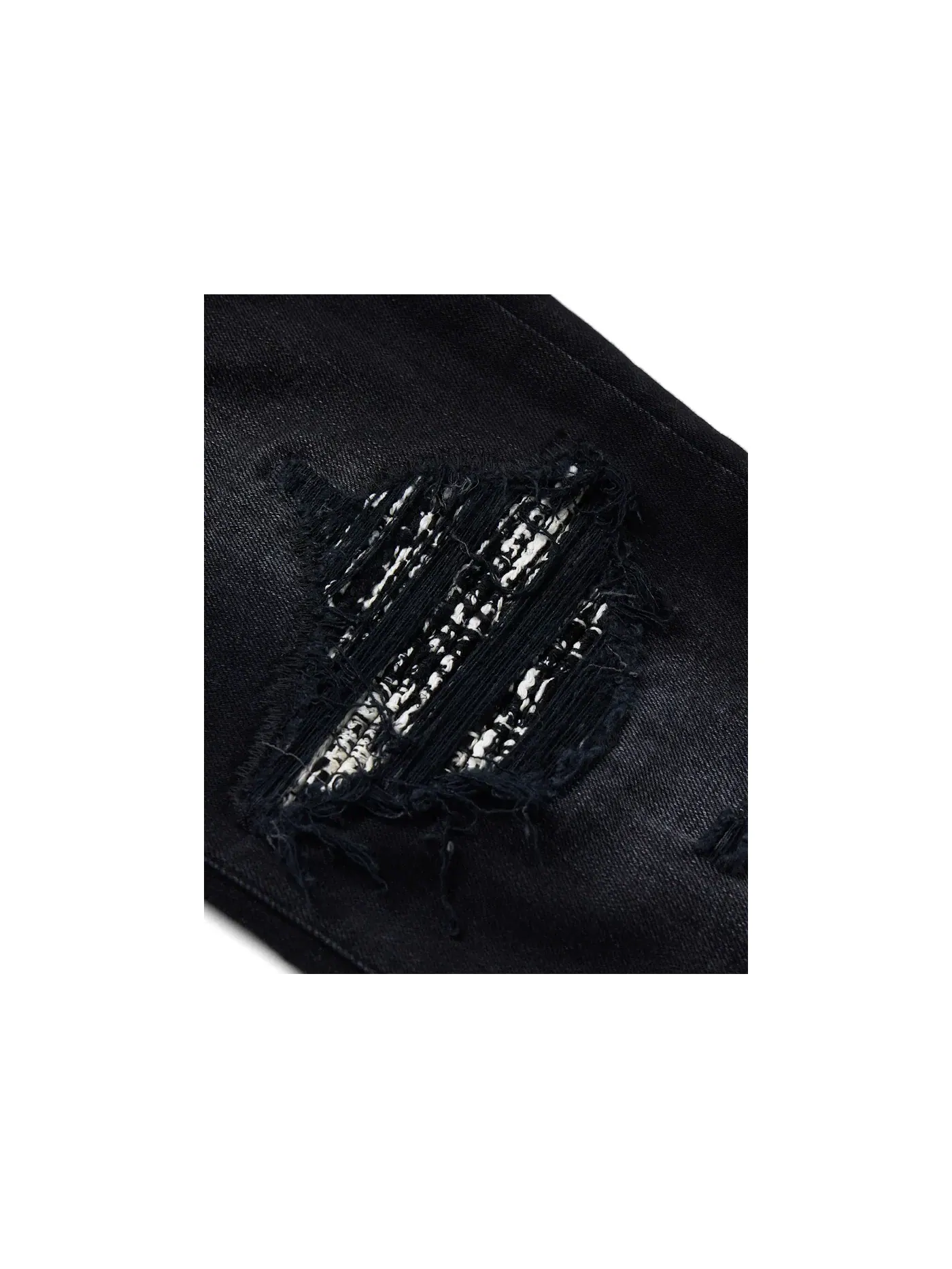 Мужские джинсы skinny fit с принтом MX1 Bandana Jeans AMIRI — изображение 3 из 5, черный