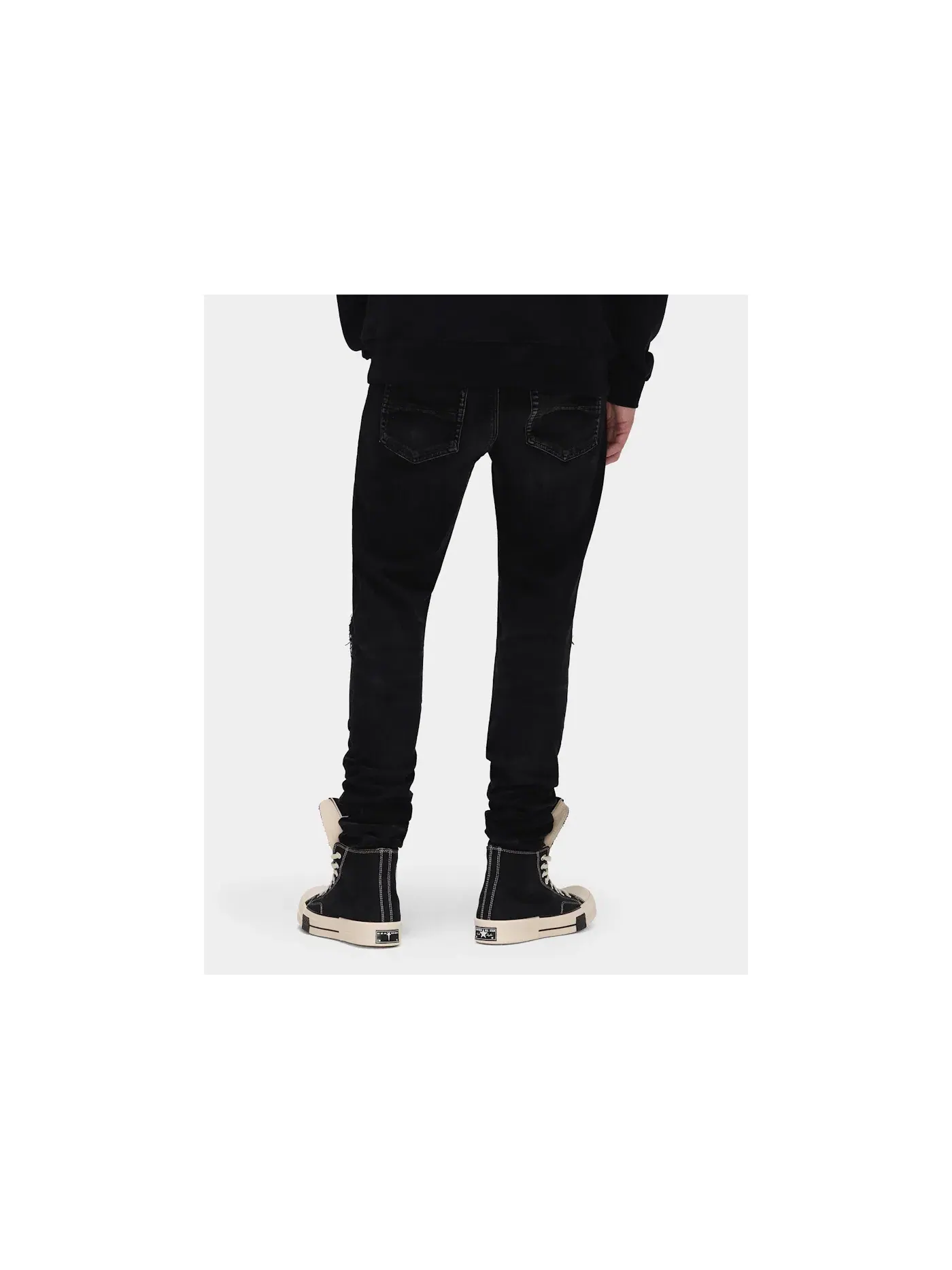 Мужские джинсы skinny fit с принтом MX1 Bandana Jeans AMIRI — изображение 5 из 5, черный