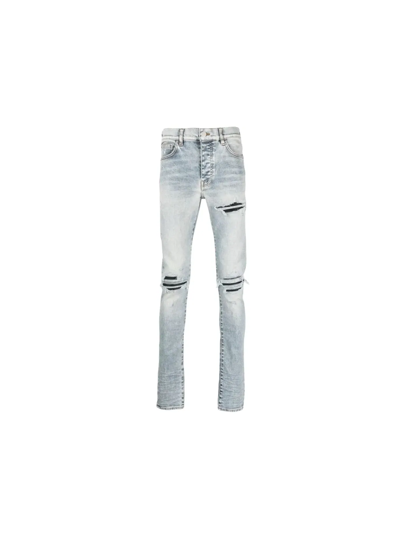 Мужские джинсы с потертостями AMIRI — изображение 1 из 1, индиго