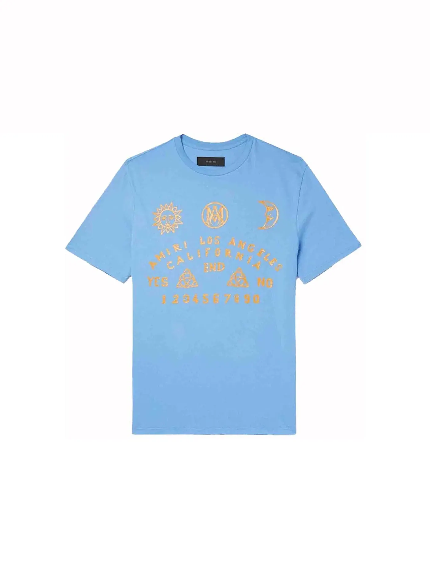 Мужская футболка с принтом AMIRI Tee — изображение 1 из 1, синий