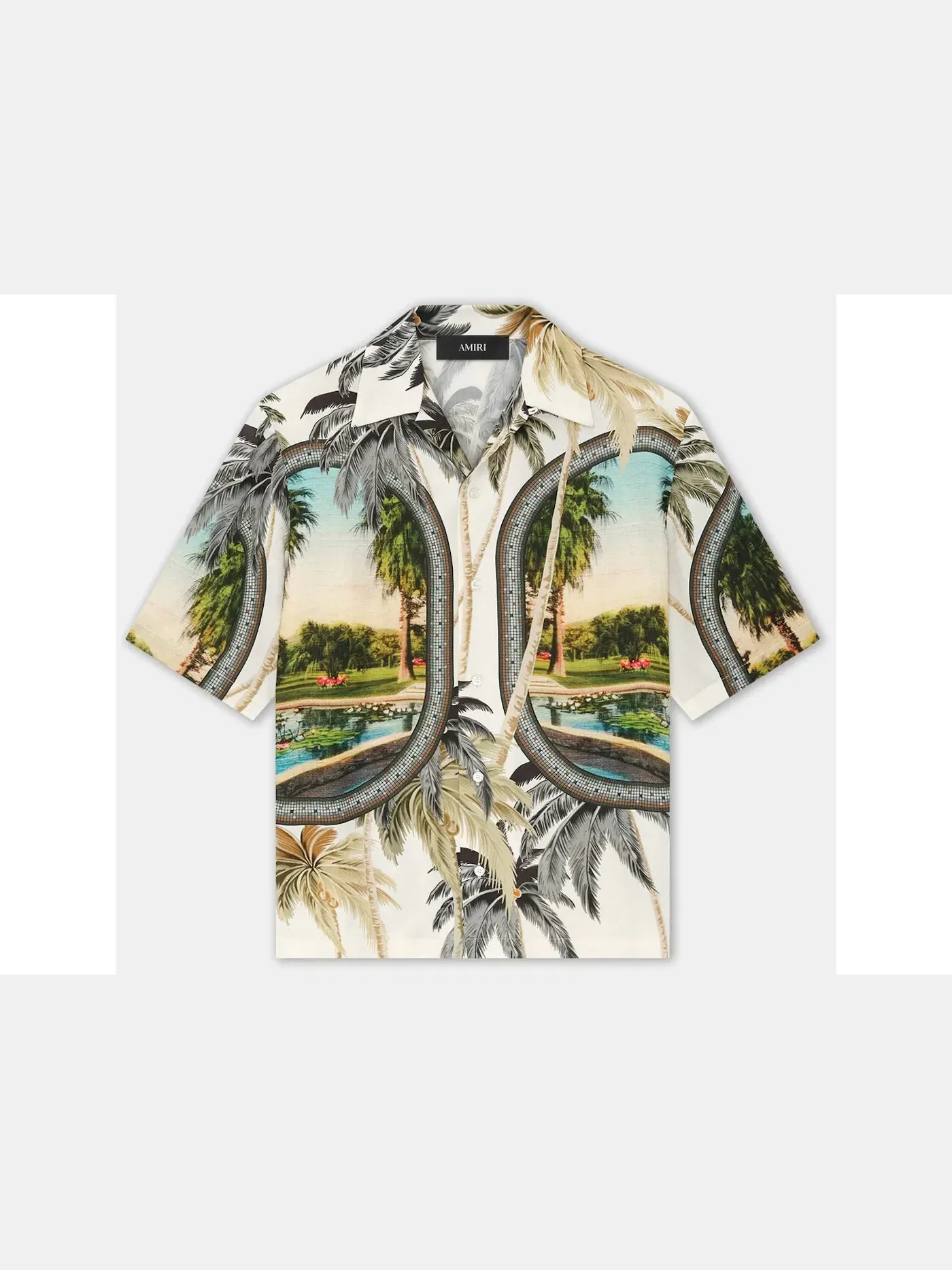 Мужская рубашка с принтом Paradise Bowling AMIRI — изображение 1 из 1, мульти