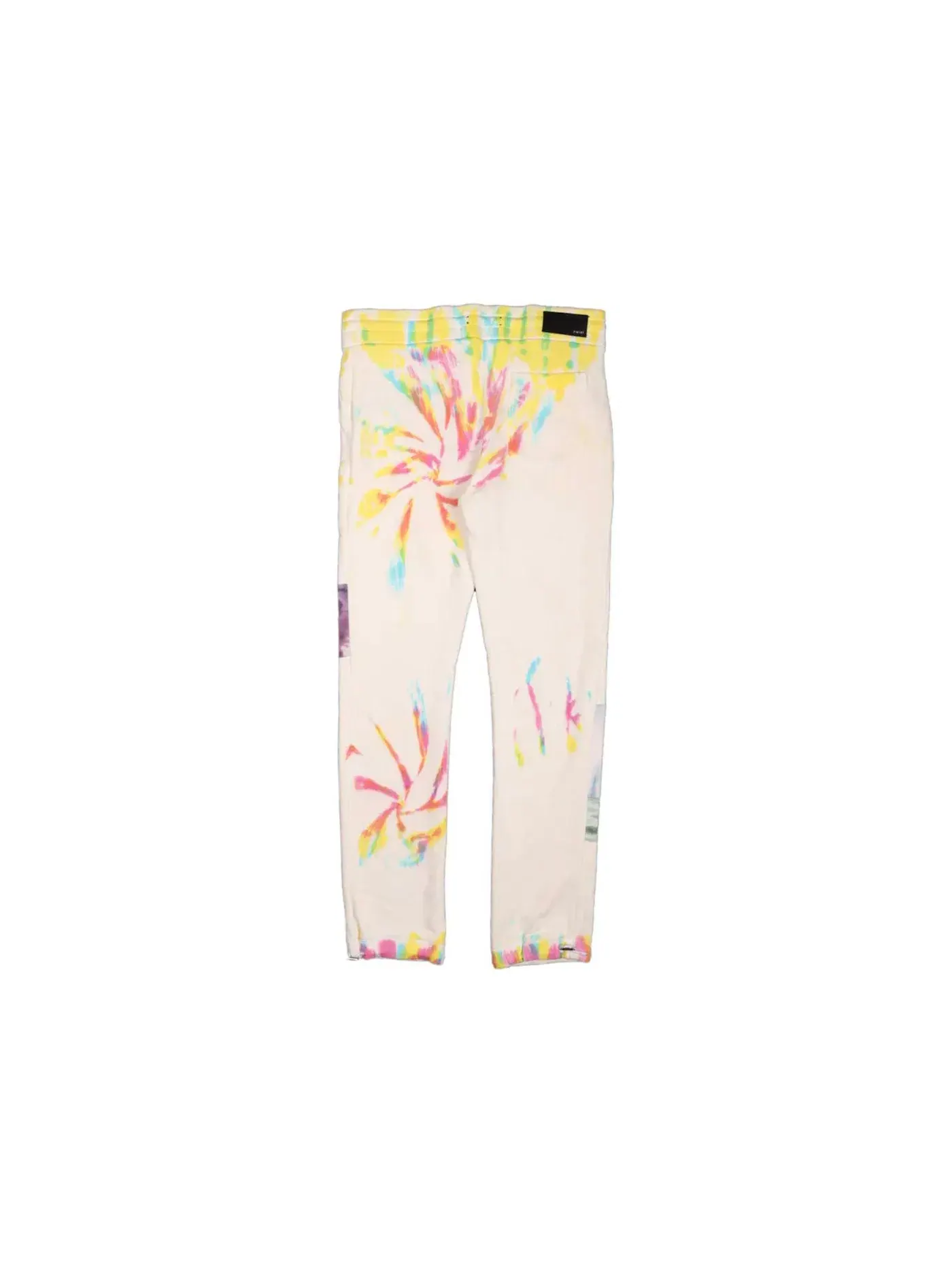 Мужские спортивные штаны с принтом Patchwork Tie Dye AMIRI — изображение 2 из 2, белый мульти