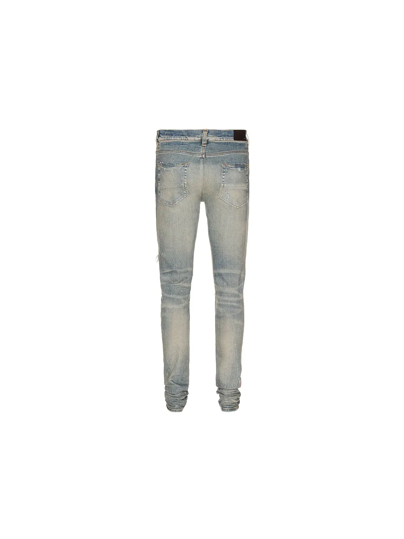 Мужские джинсы с принтом Trasher Skinny Fit AMIRI — изображение 2 из 2, синий