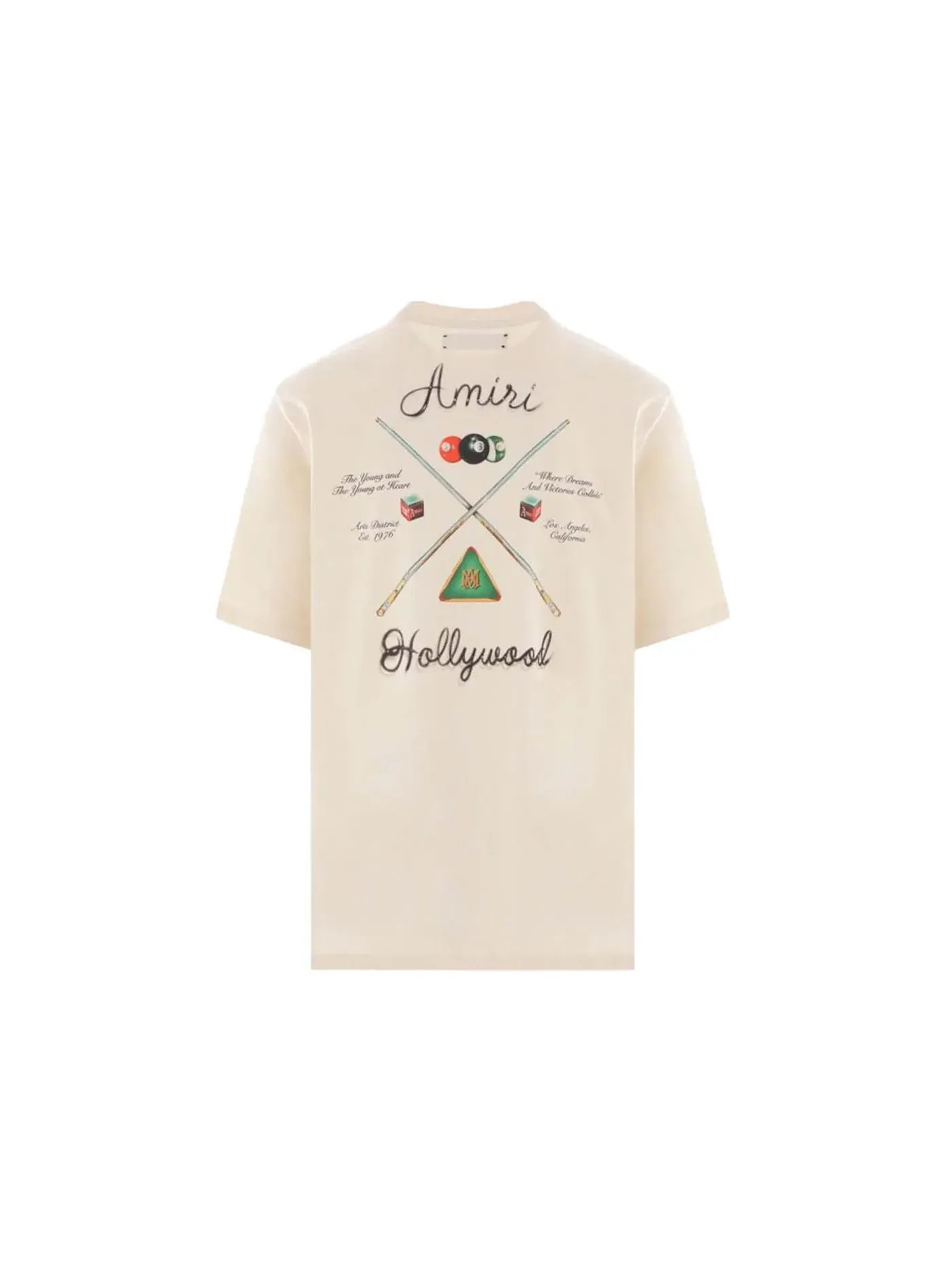 Мужская футболка хлопковая AMIRI Tee — изображение 2 из 2, белый