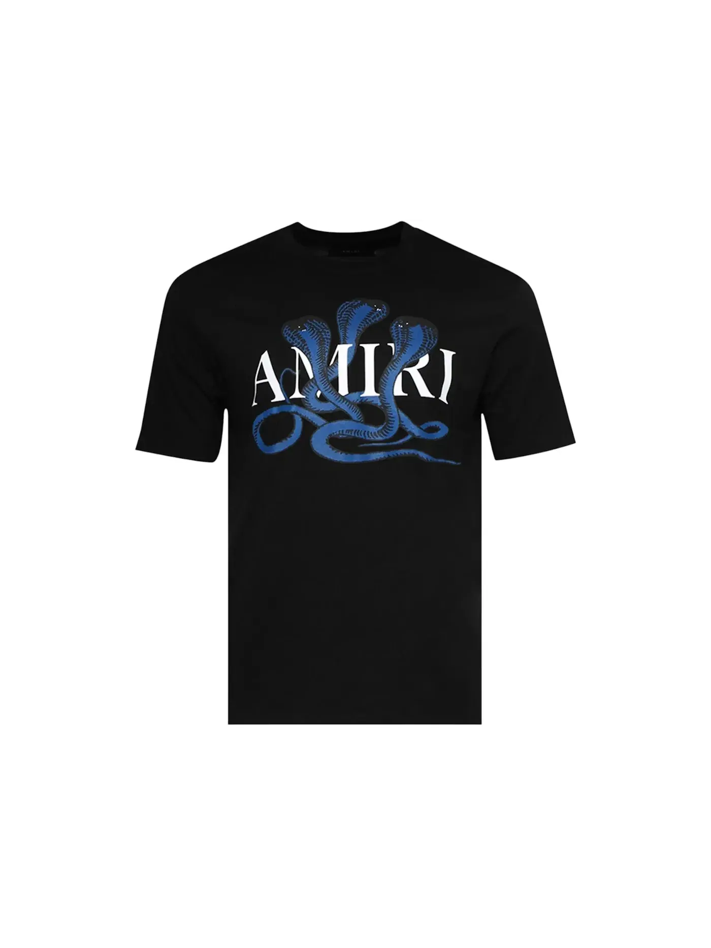 Мужская футболка с принтом AMIRI Tee — изображение 1 из 1, черный/синий