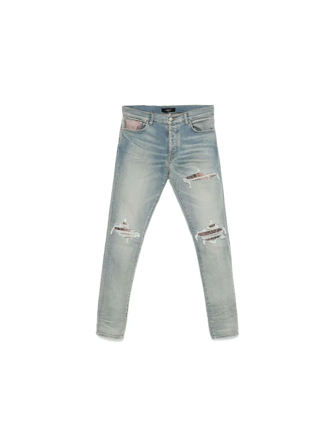Мужские джинсы с потертостями AMIRI — изображение 1 из 1, индиго