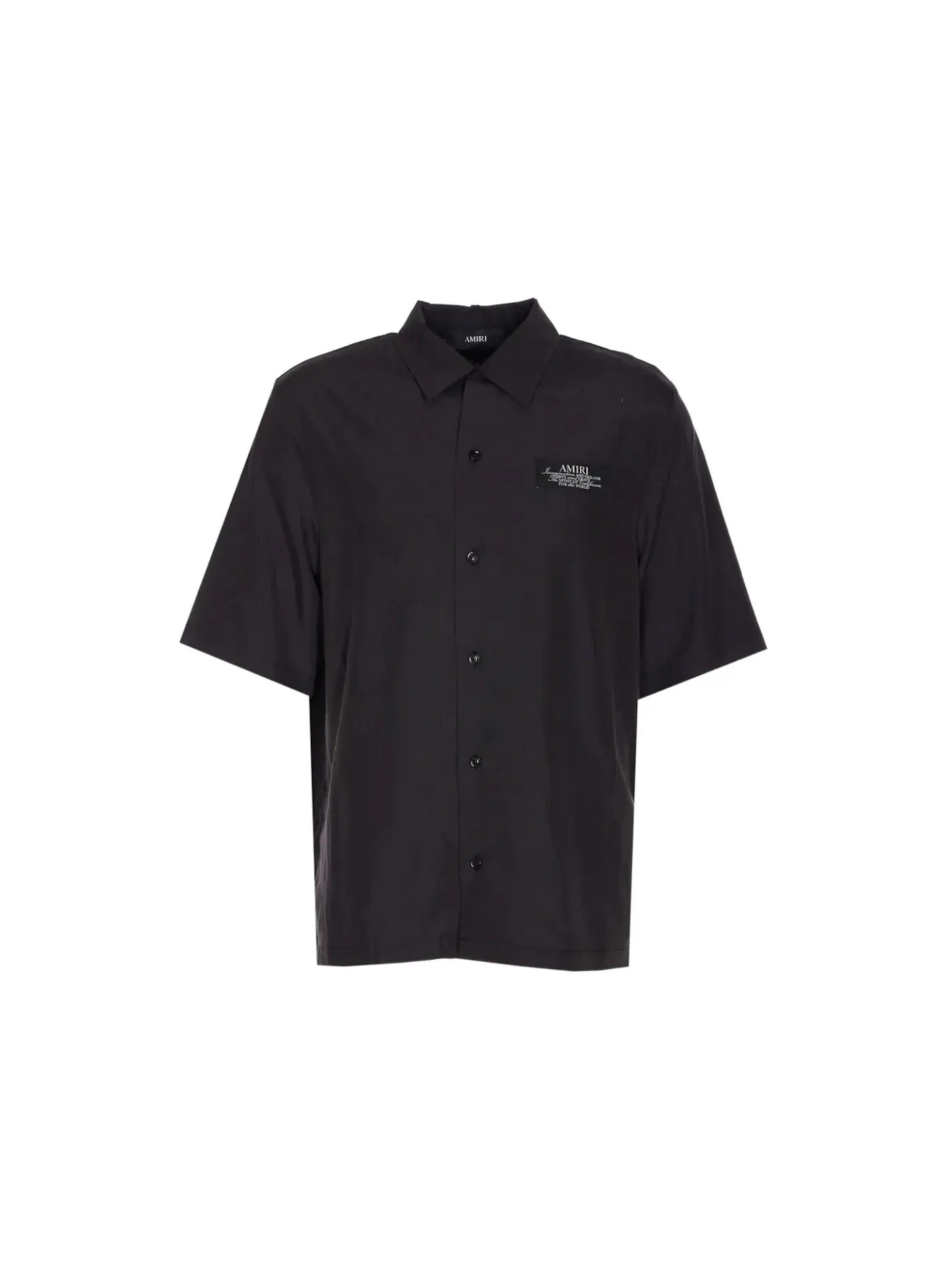 Мужская рубашка с принтом AMIRI Spirit Bowling Shirt — изображение 1 из 1, черный