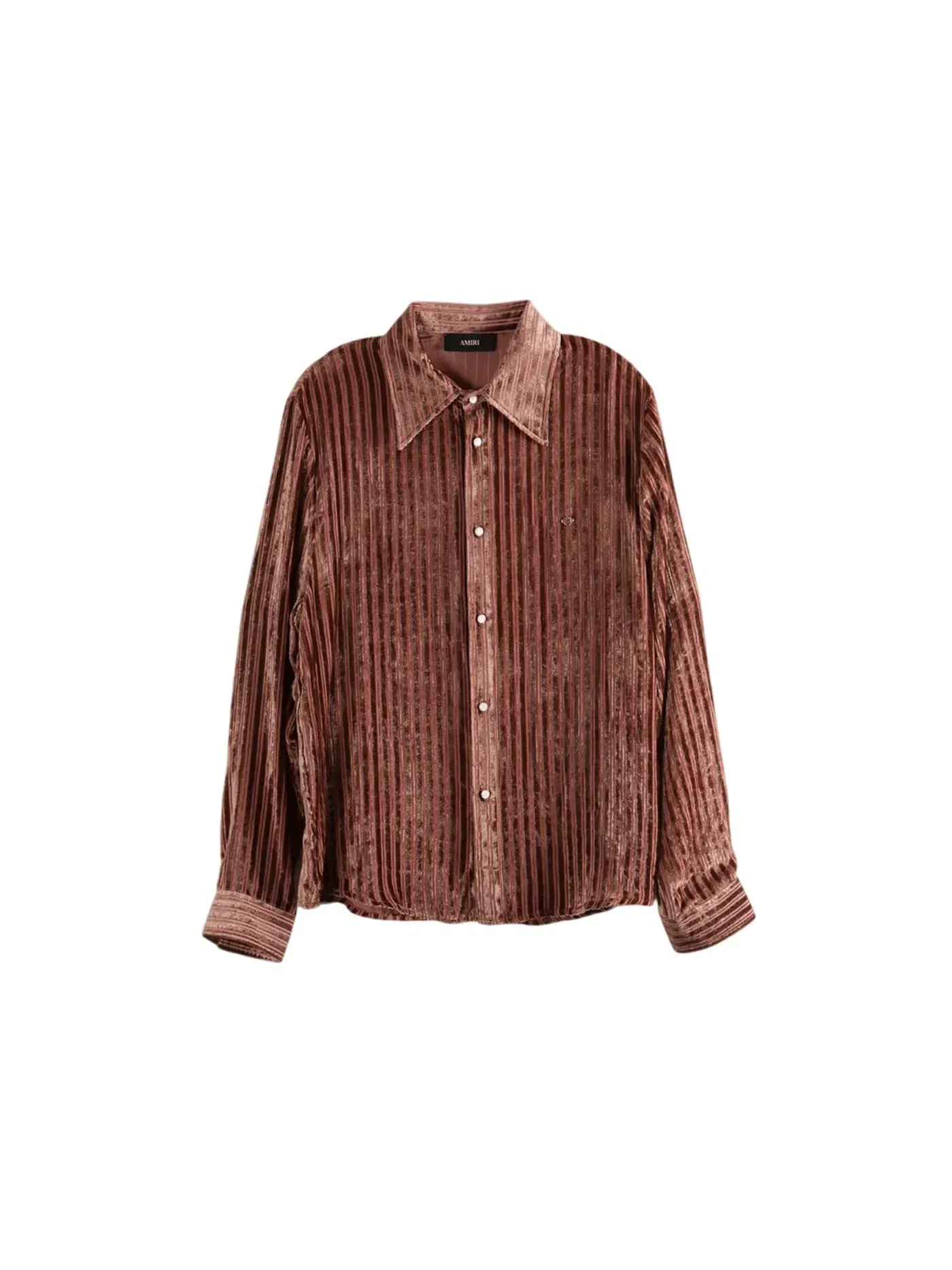 Мужская рубашка с вельветовыми полосами AMIRI — изображение 1 из 1, терракотовый