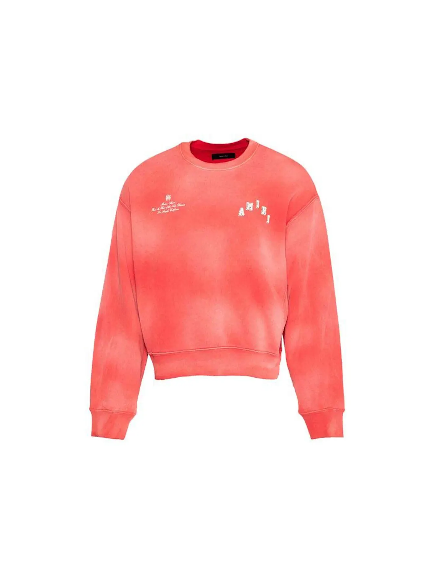 Мужской свитшот с принтом Crewneck AMIRI — изображение 1 из 2, красный