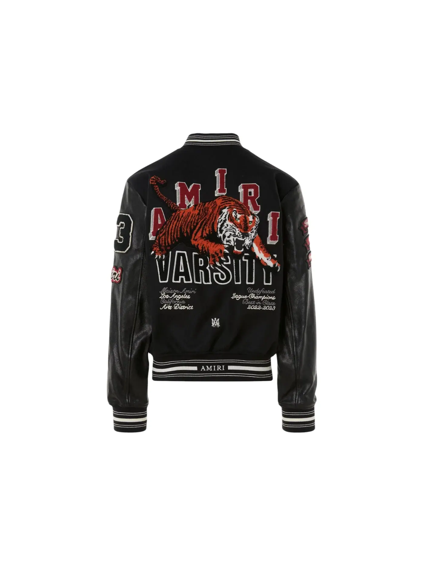 Мужская куртка-вариант с принтом Varsity Jacket AMIRI — изображение 2 из 3, черный