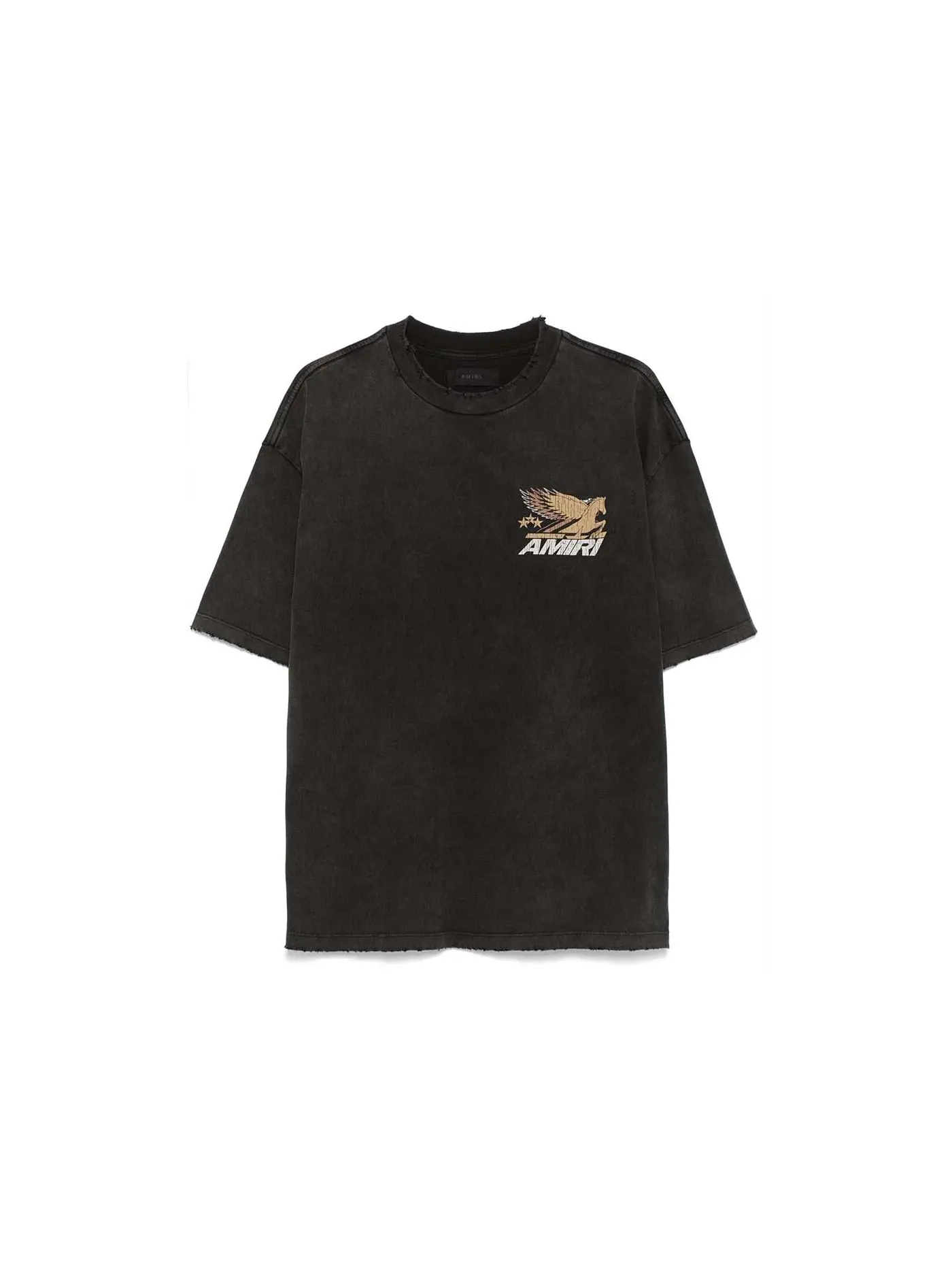 Мужская футболка с принтом Vintage Pegasus Tee AMIRI — изображение 1 из 2, черный
