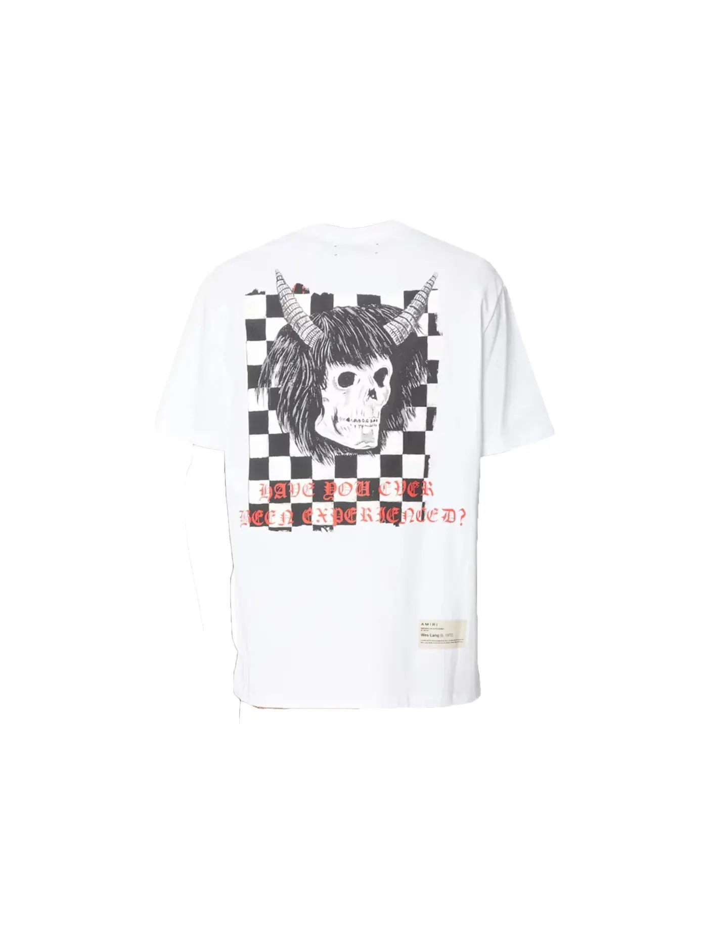 Мужская футболка с принтом AMIRI Tee — изображение 2 из 3, белый