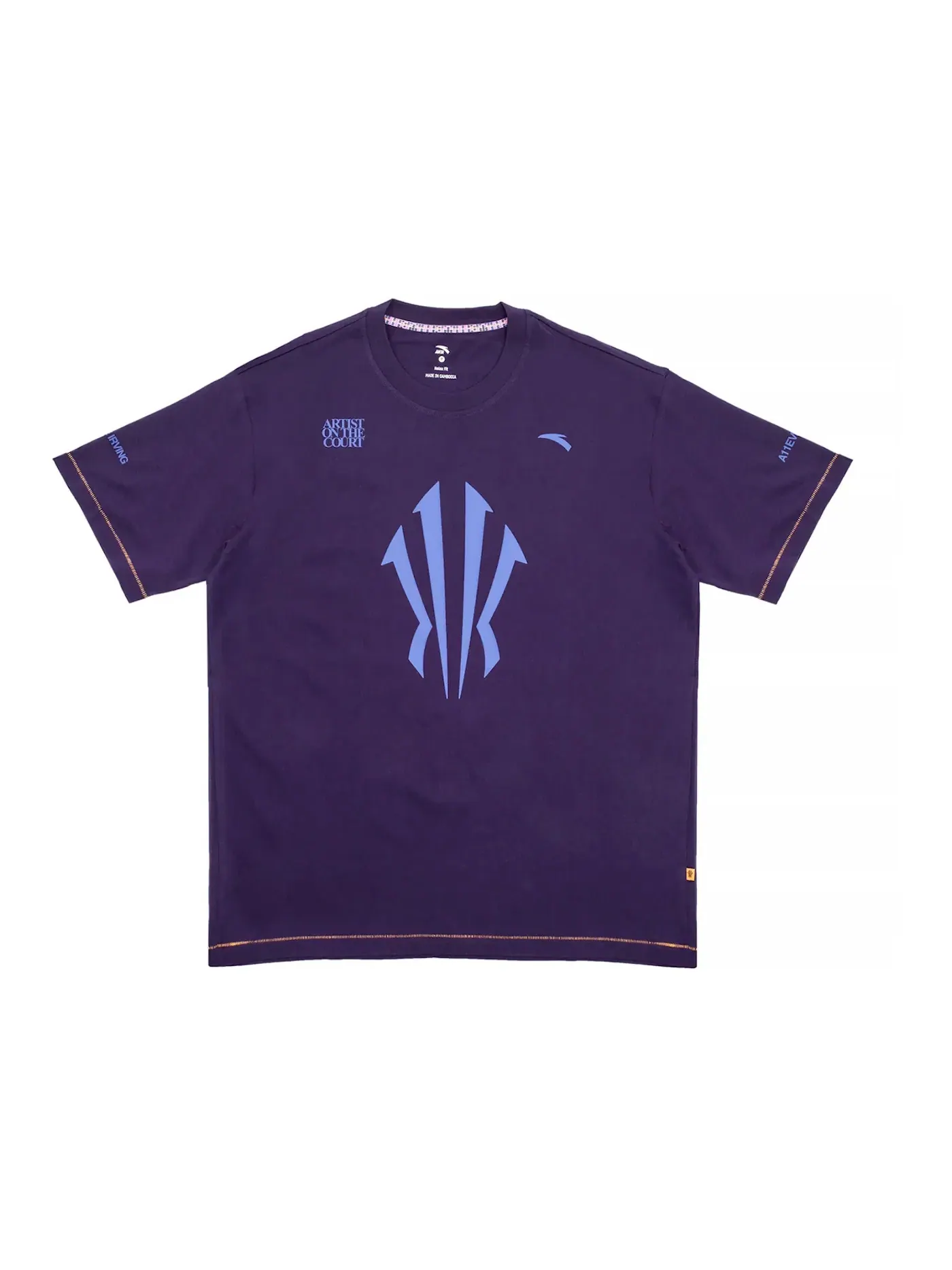 Детская футболка с принтом Anta x Kyrie Irving Logo Basketball Tee — изображение 1 из 2, фиолетовый