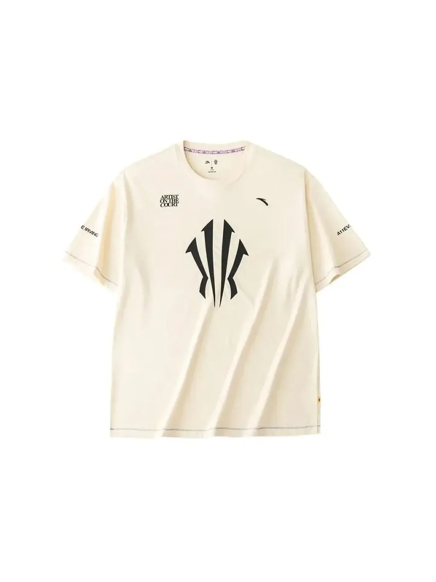 Унисекс футболка с принтом Anta x Kyrie Irving Logo Basketball Tee — изображение 1 из 2, белый