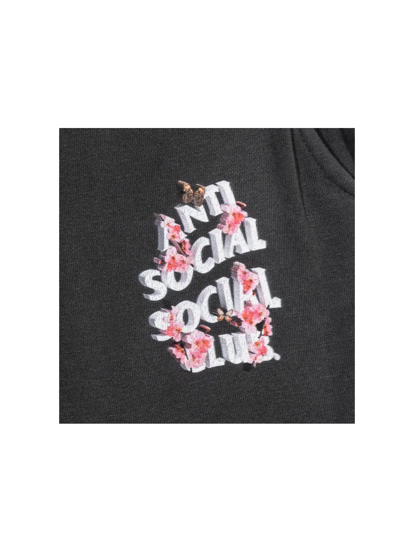 Мужские спортивные штаны с эффектом потертости Sweatpants Anti Social Social Club — изображение 2 из 2, черный