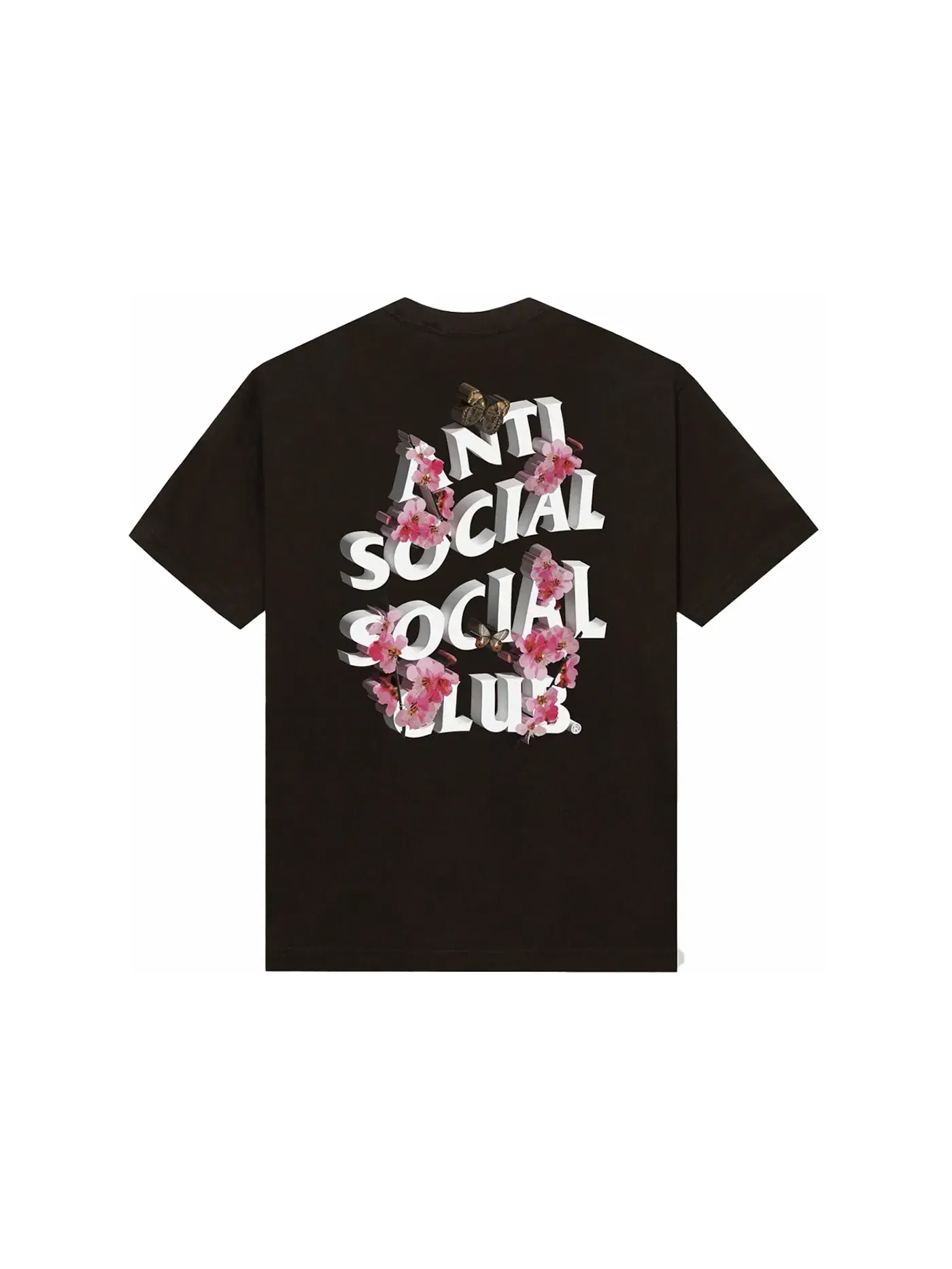 Мужская футболка с принтом Tee Anti Social Social Club — изображение 1 из 2, коричневый