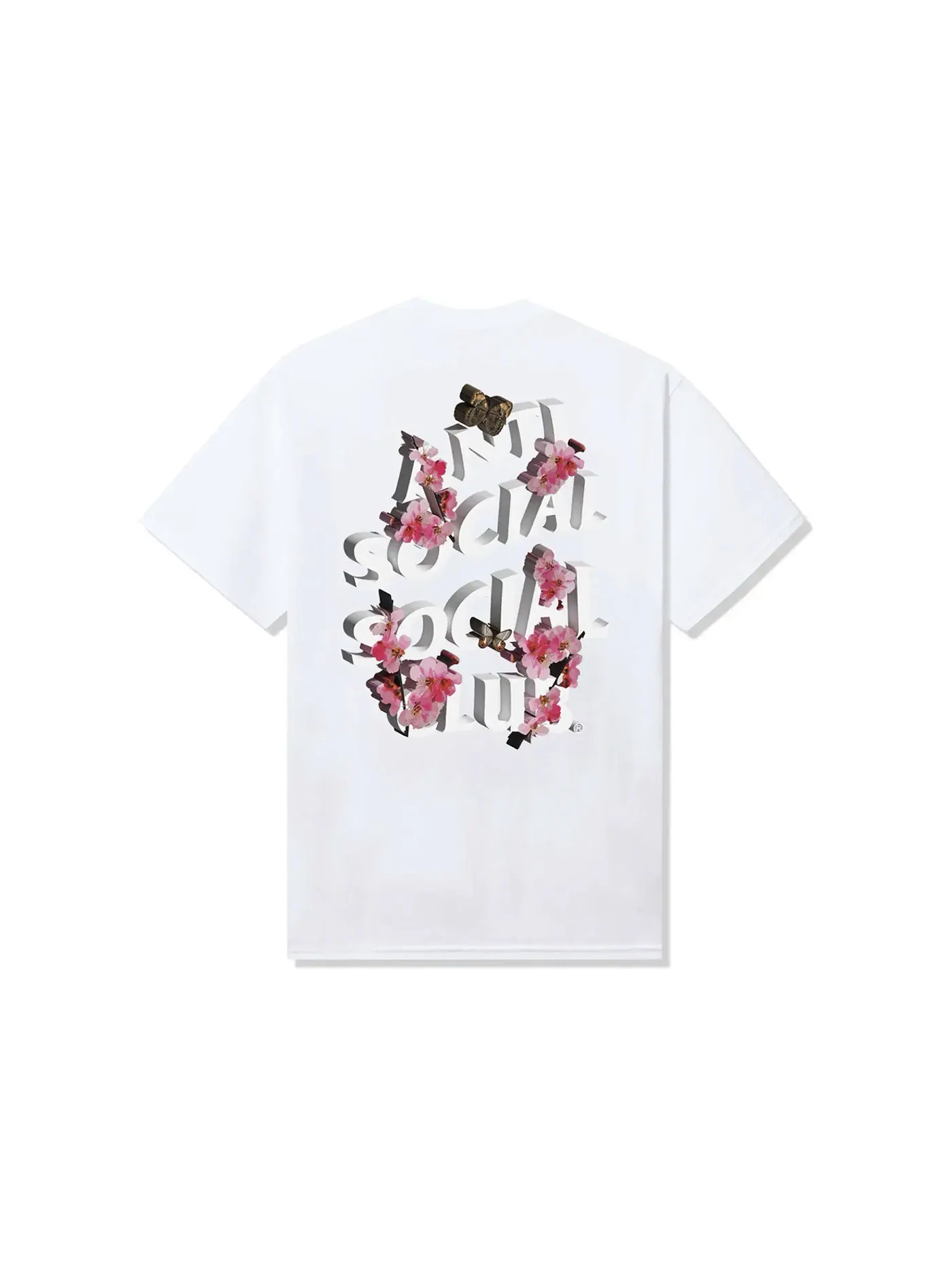 Мужская футболка с принтом Anti Social Social Club Tee — изображение 1 из 2, белый