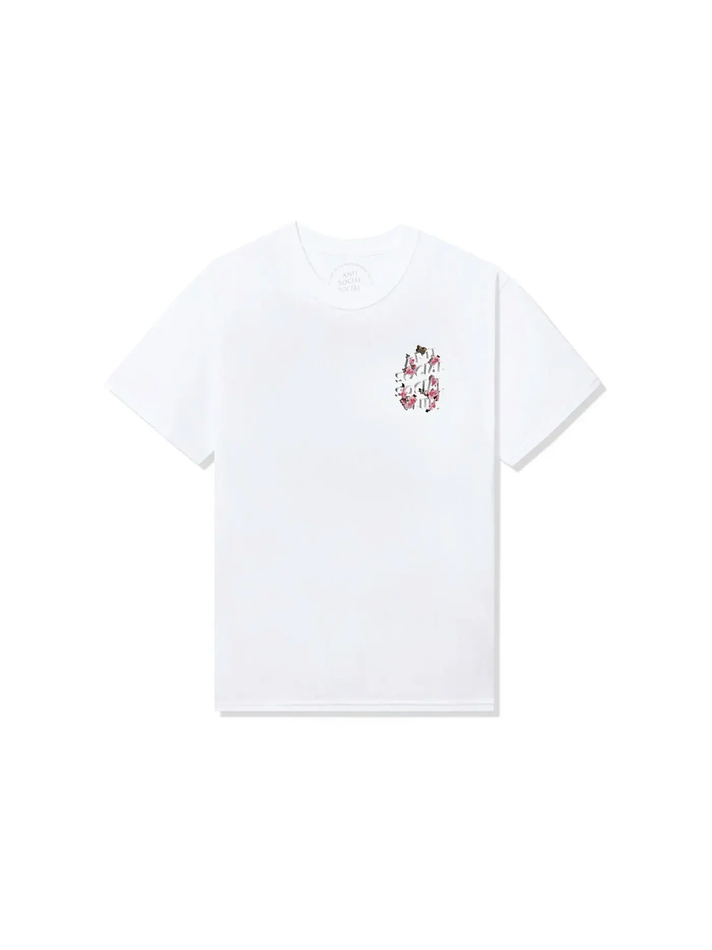 Мужская футболка с принтом Anti Social Social Club Tee — изображение 2 из 2, белый