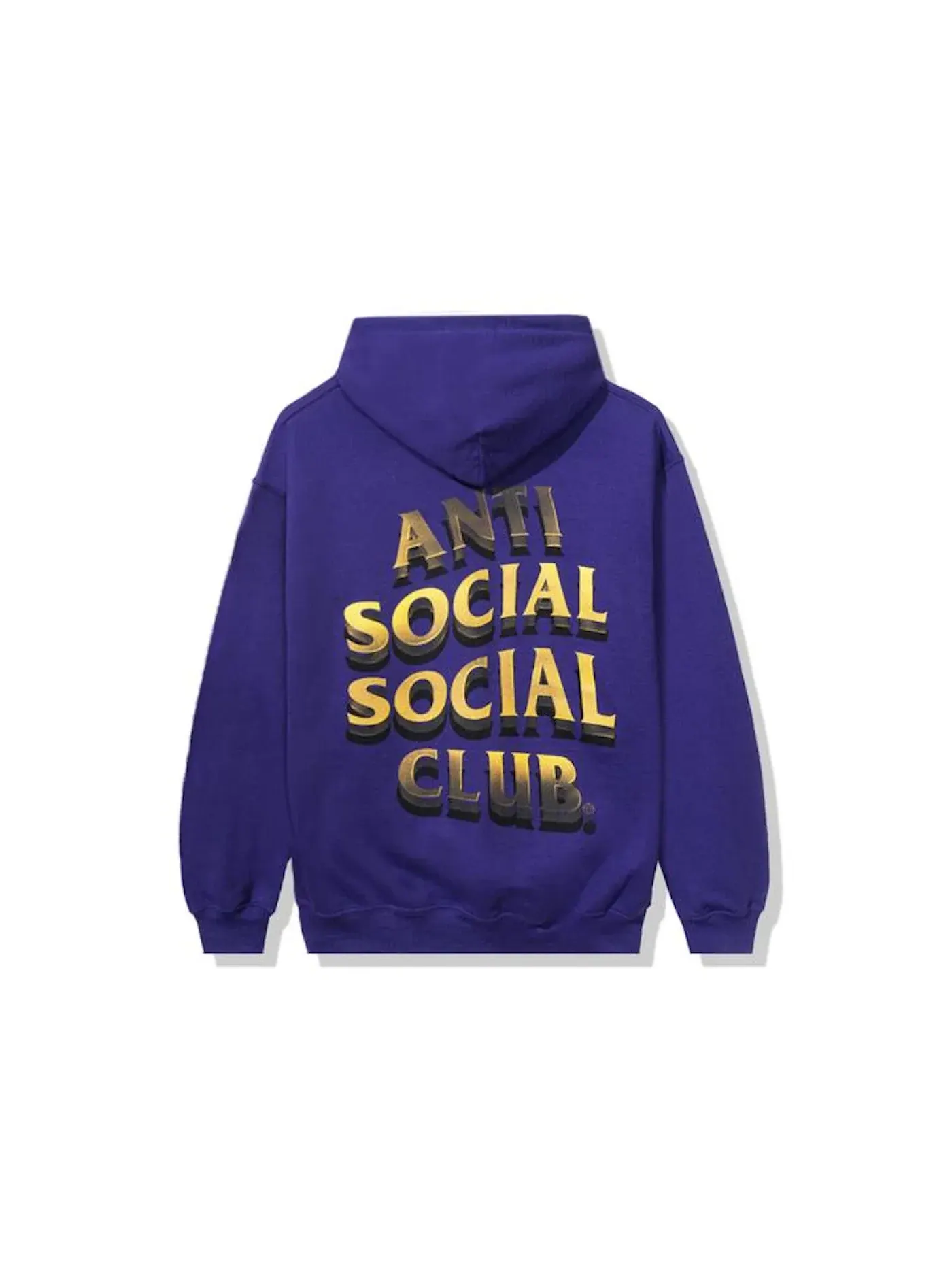 Мужская худи с принтом Anti Social Social Club — изображение 1 из 2, фиолетовый